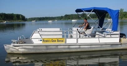 Pontoon Boat Rentals at Pirates Cove Marina Salamonie Lake