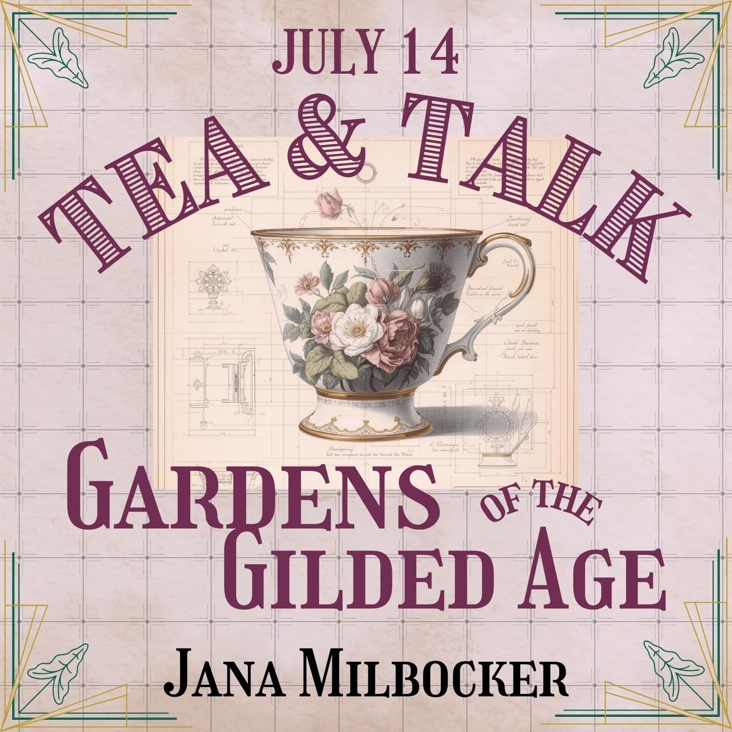 Tea & Talk: Gardens of the Gilded Age with Jana Milbocker in Lenox photo 1