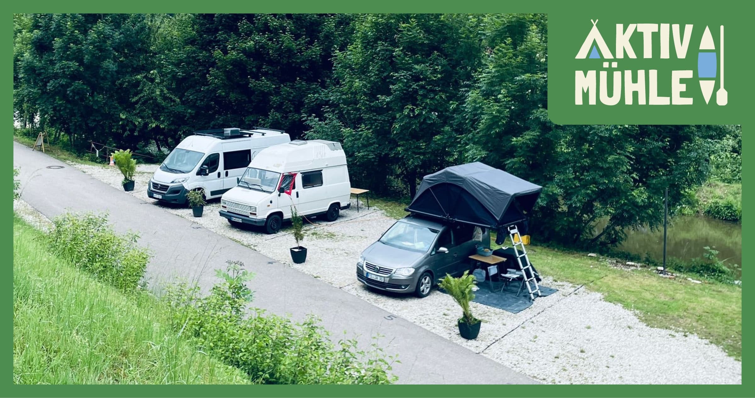 Riverside Island Camping: 7 Nights at INSEL CAMP on the Altmühl, Solnhofen