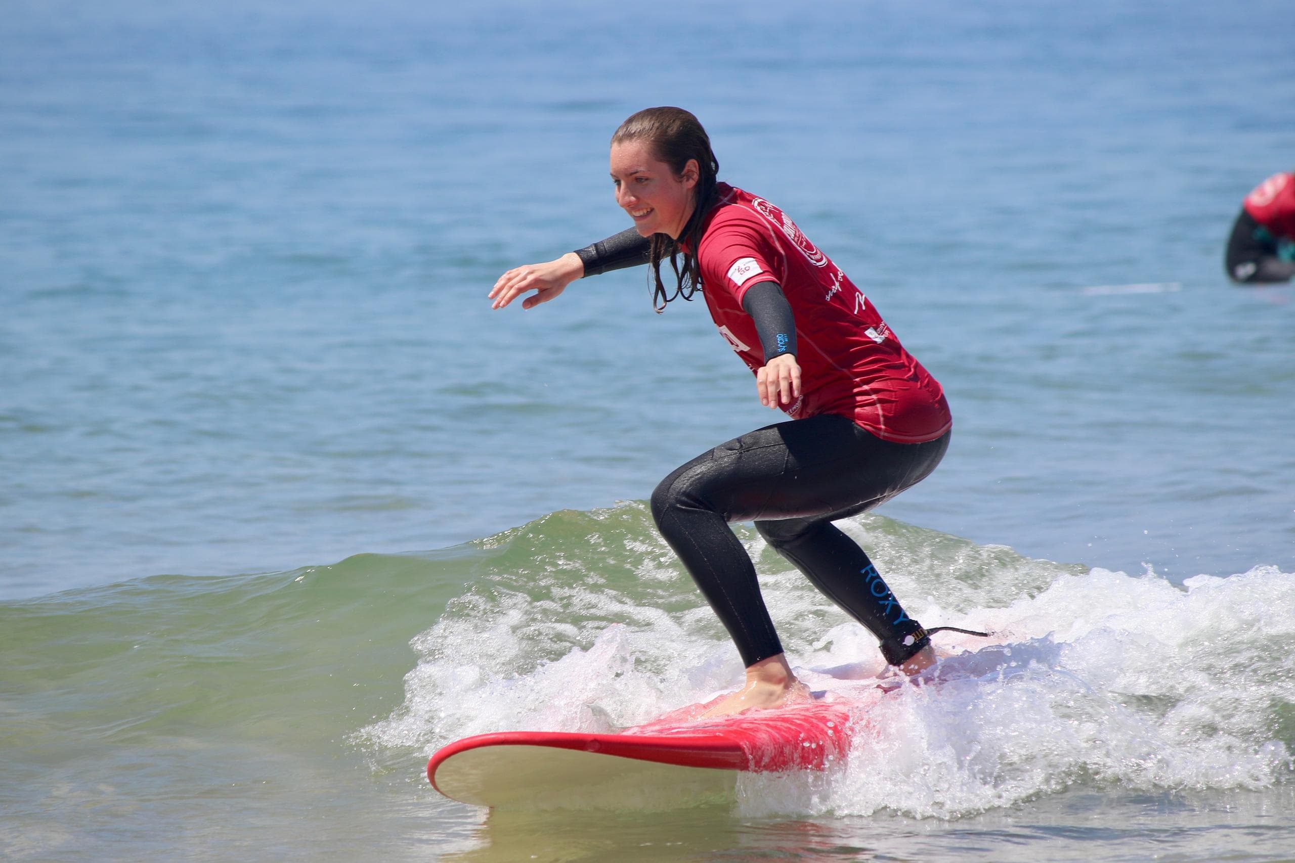 Surfing Adventure at Surf Pro Surf School in Coastal Area