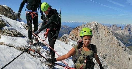 Ferrata Cresta Ovest: Marmolada Via Ferrata with Giovanni Orlando