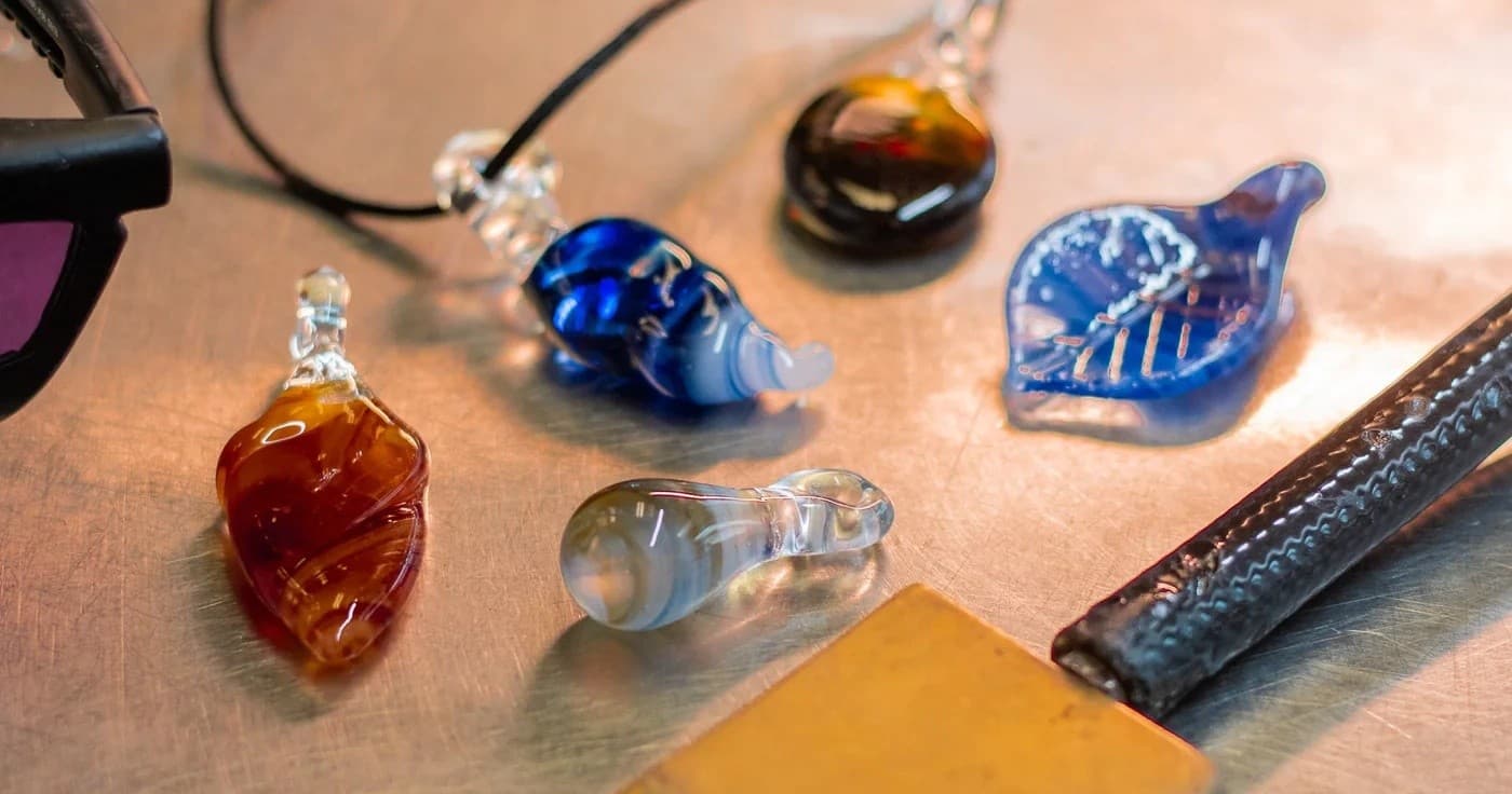 Glass Pendant Necklace Class at Lake Superior Art Glass