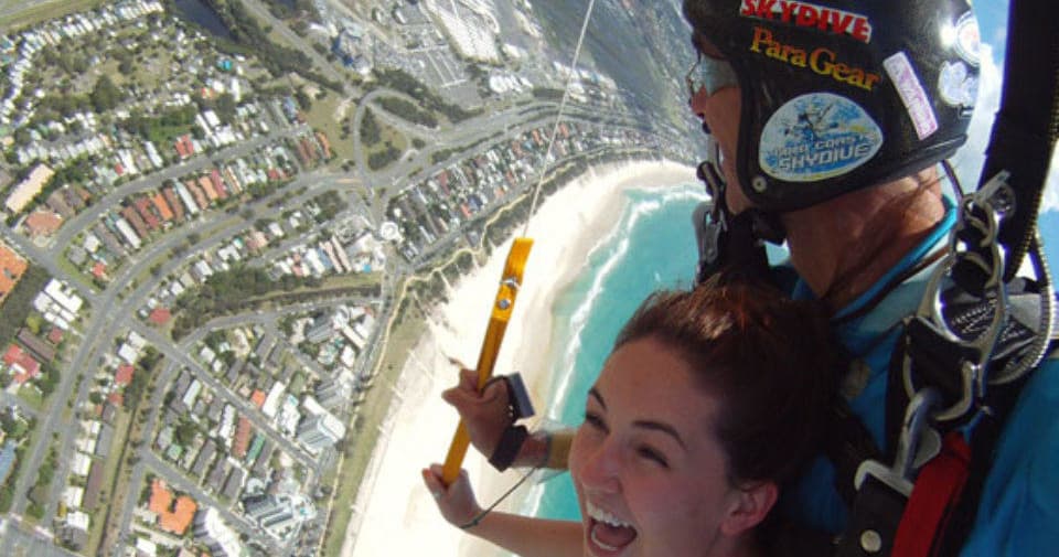 Ultimate Adrenaline Package on the Gold Coast: Surfing and Tandem Skydiving Adventure