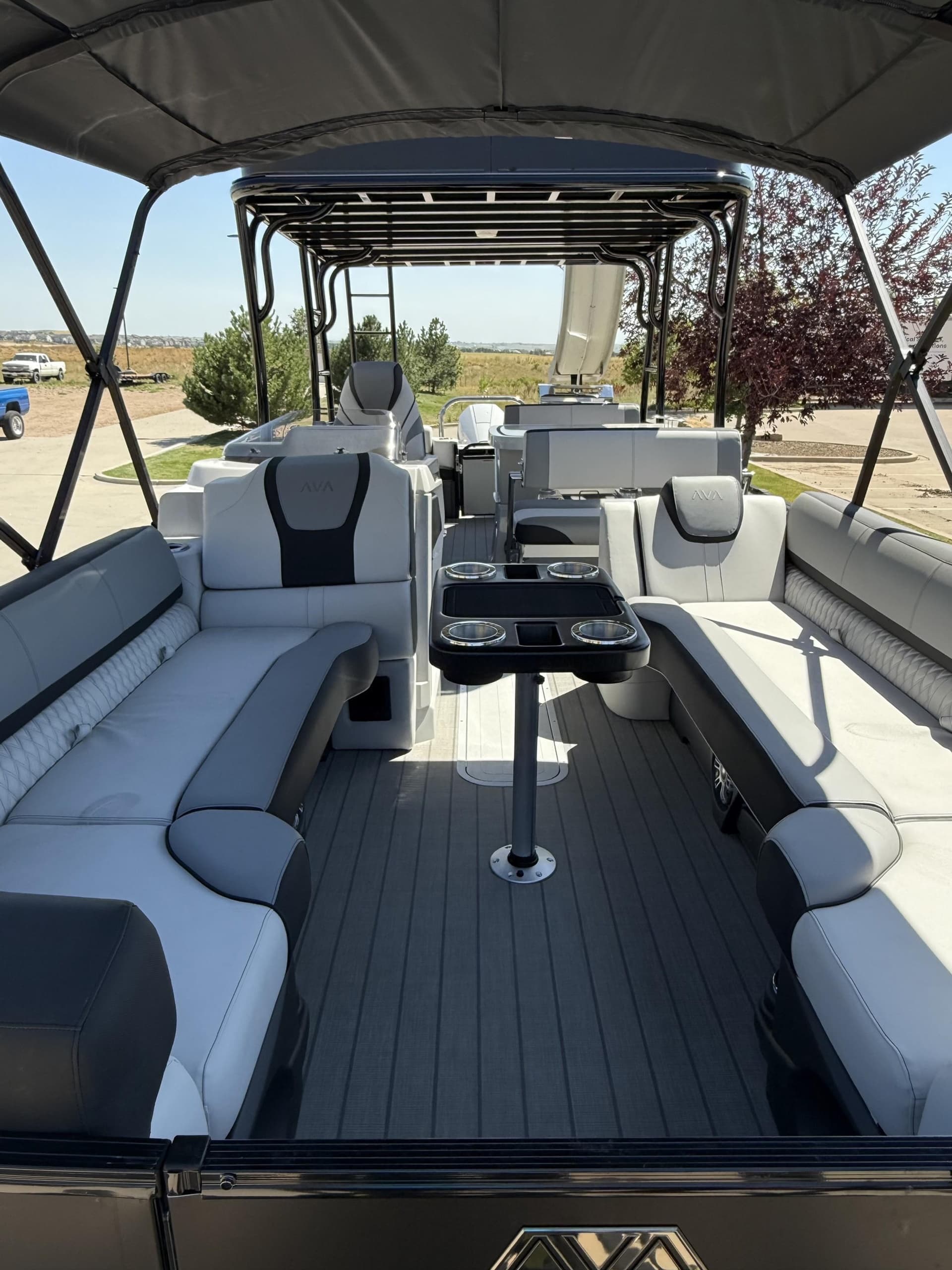Island Breeze Tritoon at Carter Lake: Double-Deck Pontoon with Waterslide & BBQ photo 4
