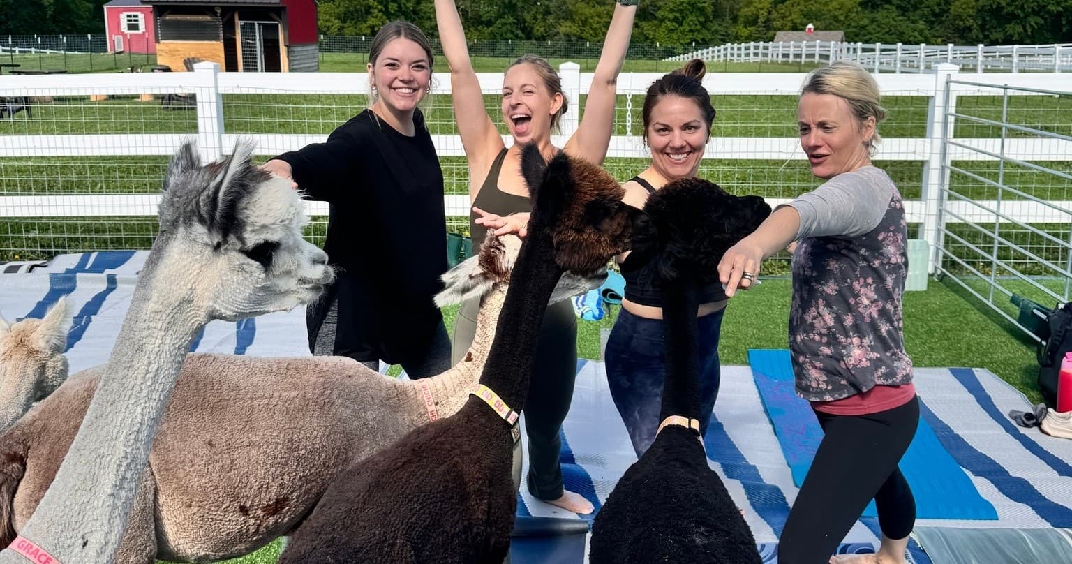 Wildlife & Wellness: Alpaca Goat Yoga at Eagle Eye Farm