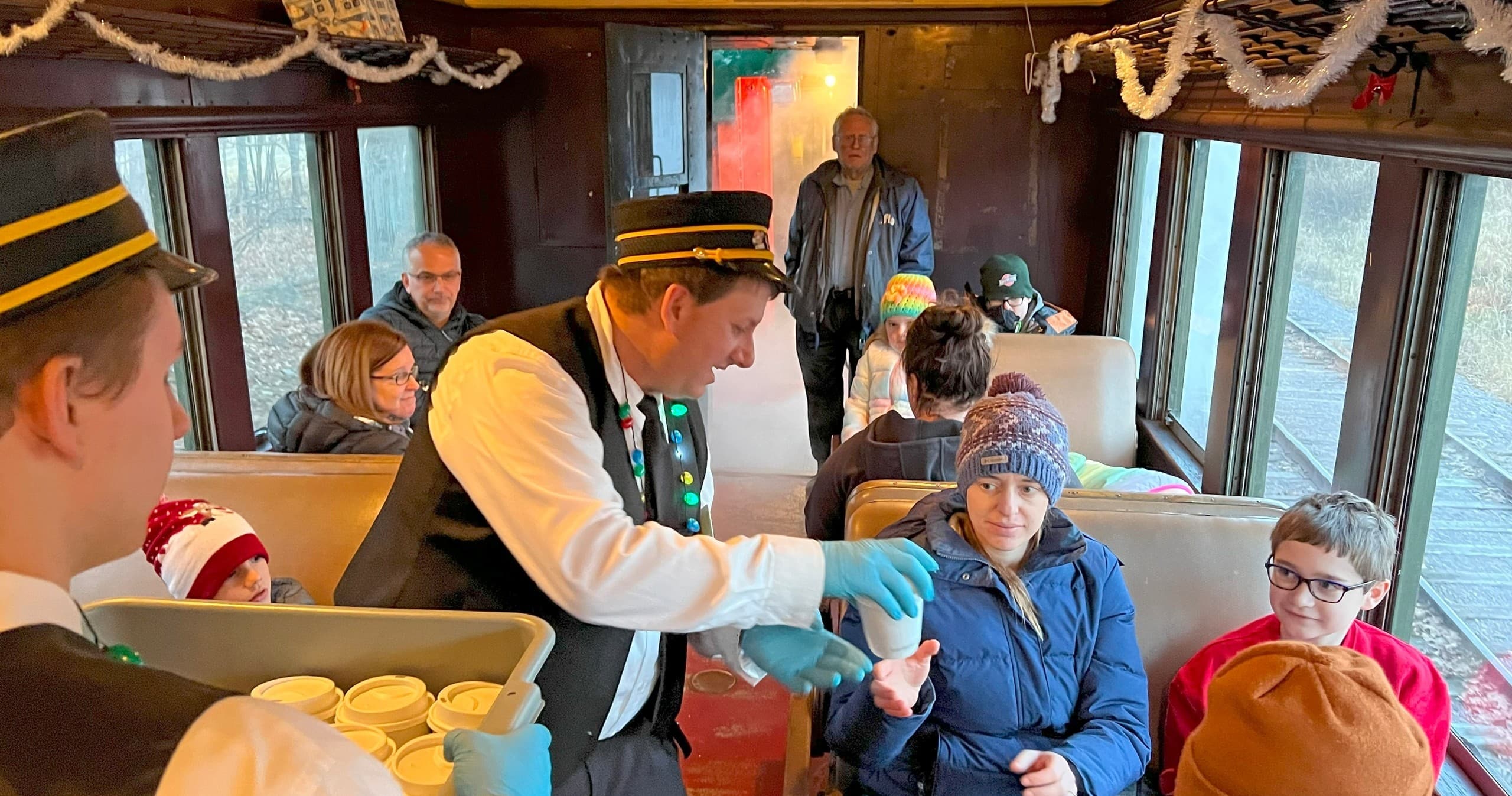 Holiday Flyer: Festive Train Ride in North Freedom, WI