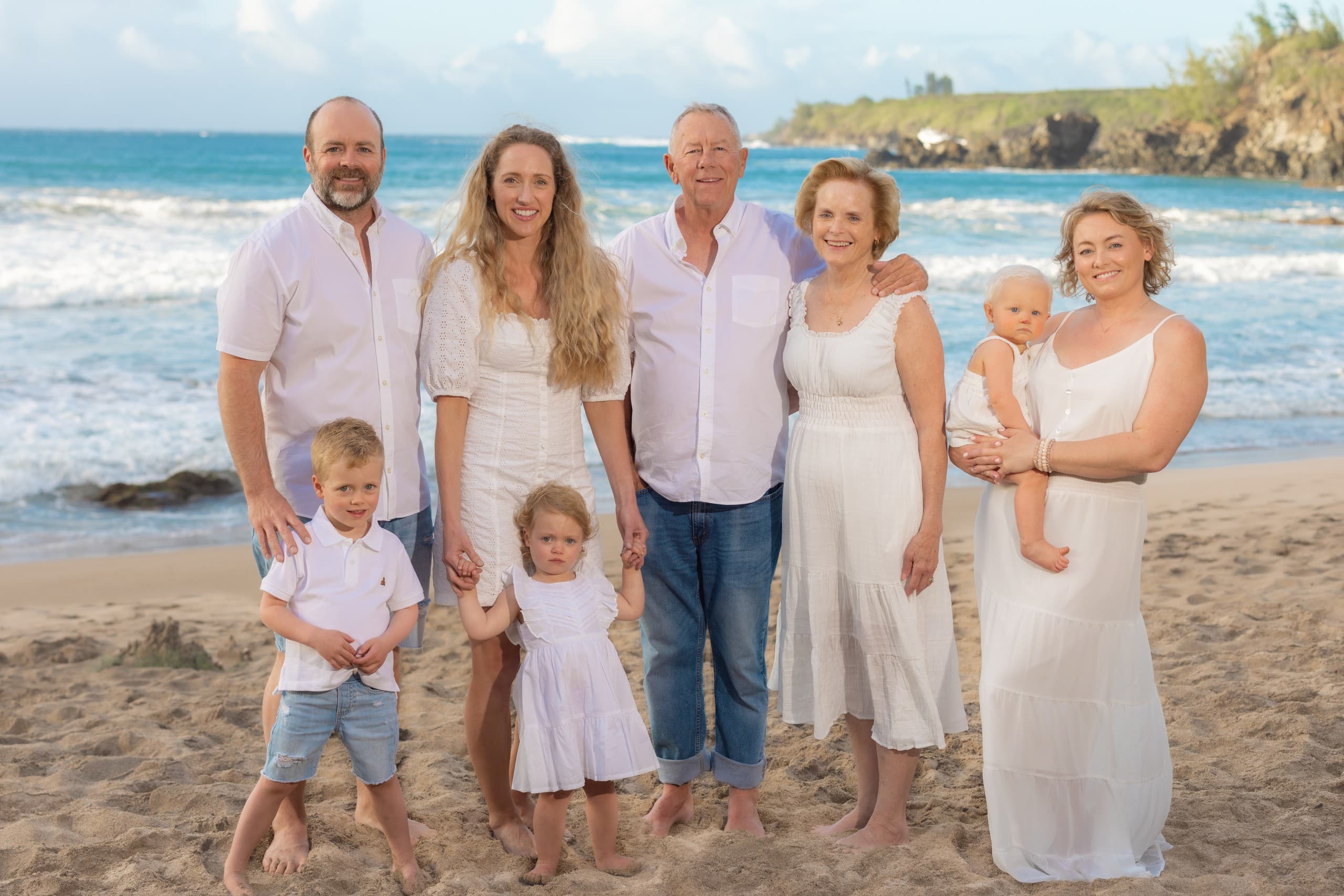 Sunset Ohana Portraits on West Maui Beaches