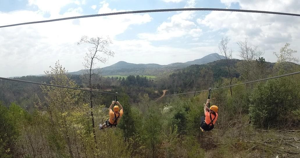 Big Zip Intimidator Zipline Adventure in Helen, Georgia