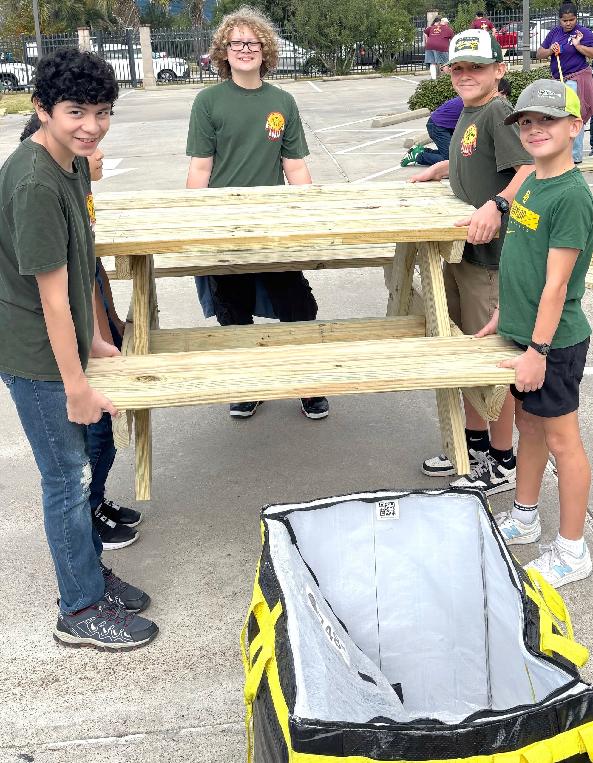 Galveston Picnic Table Build-Off: Volunteer with ToolBank and Boy Scouts photo 1