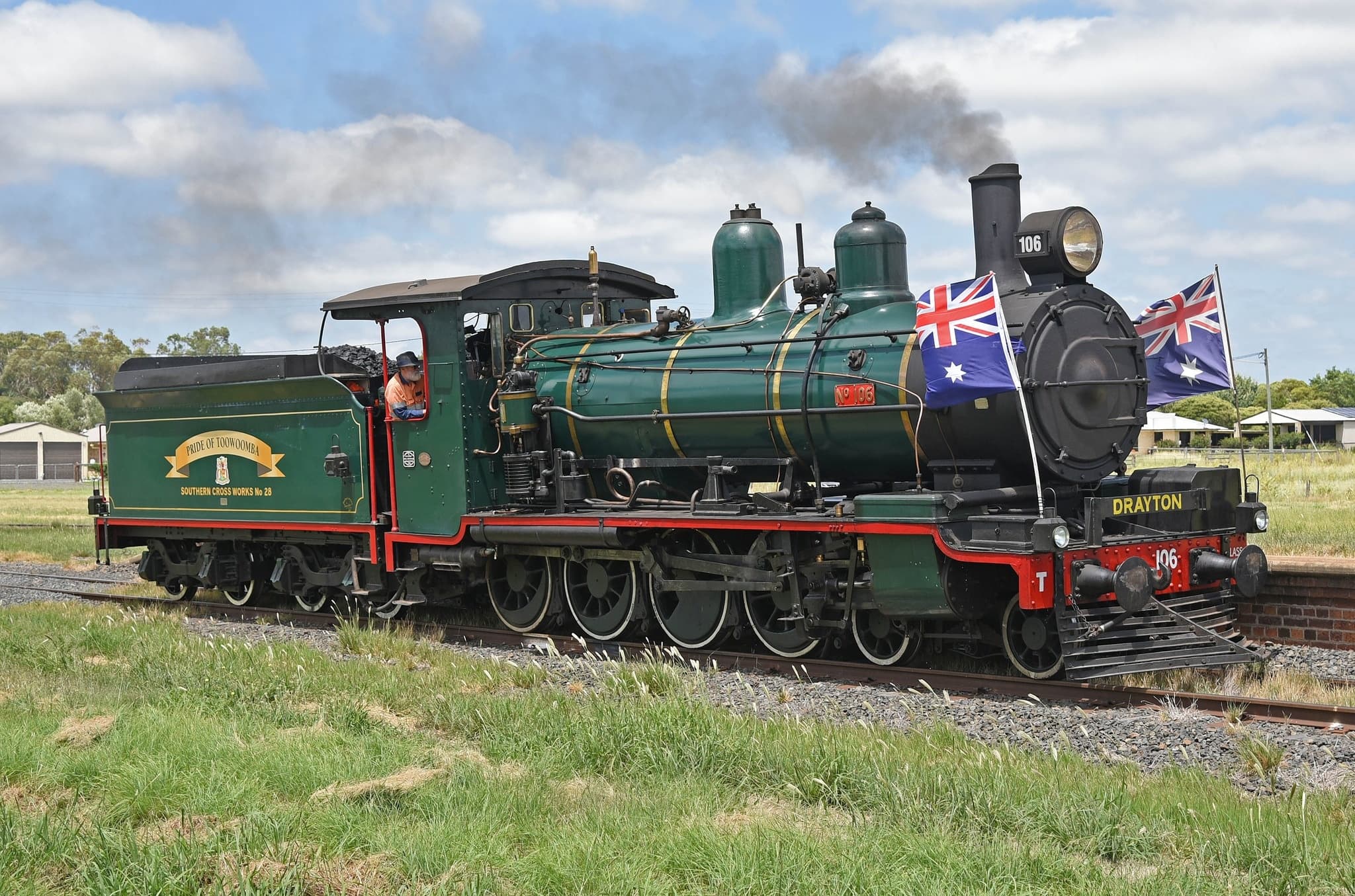 Australia Day Steam Ride: Historic Toowoomba to Drayton Train Experience