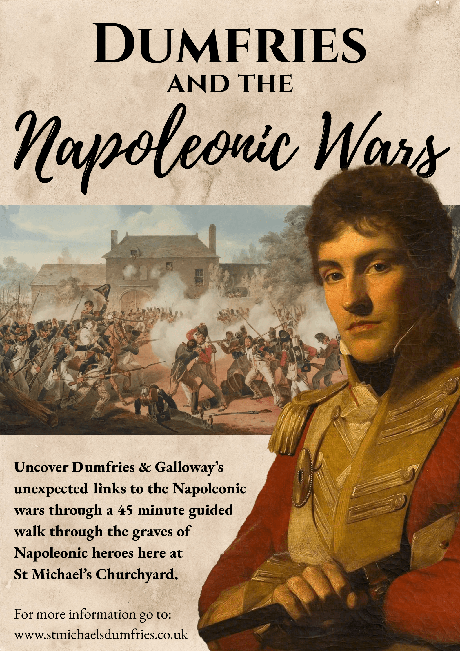 Guided Napoleonic history walk at St Michael's Churchyard, Dumfries