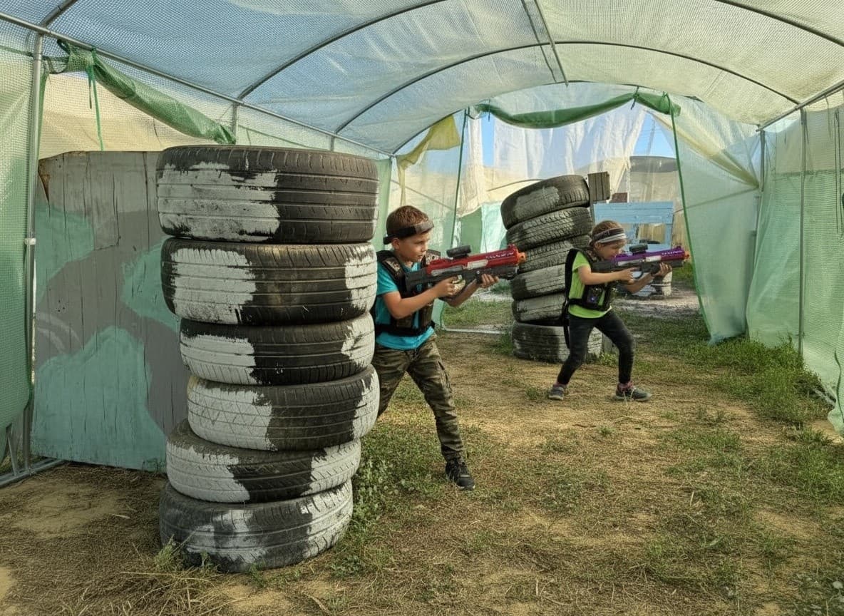 Darkland Battle: Gel Blaster Combat, Climbing & MegaJump Ziplines Near Cambrils photo 4