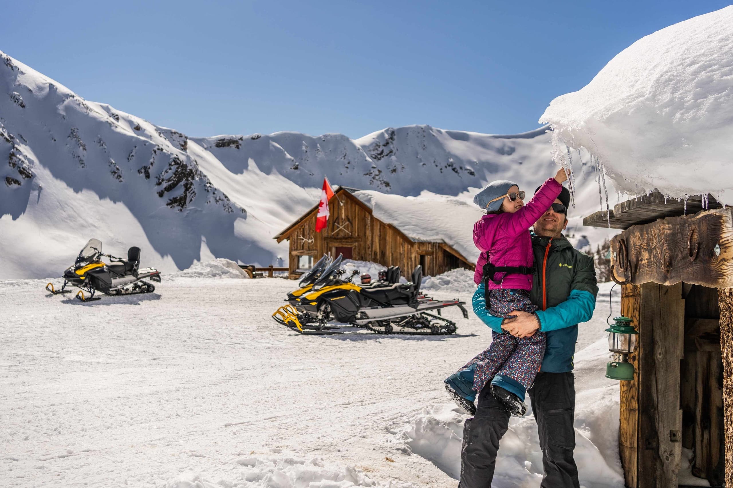 Paradise Mine Snowmobile Tour: Marmot Falls & Alpine Cabin Ride from Panorama photo 1
