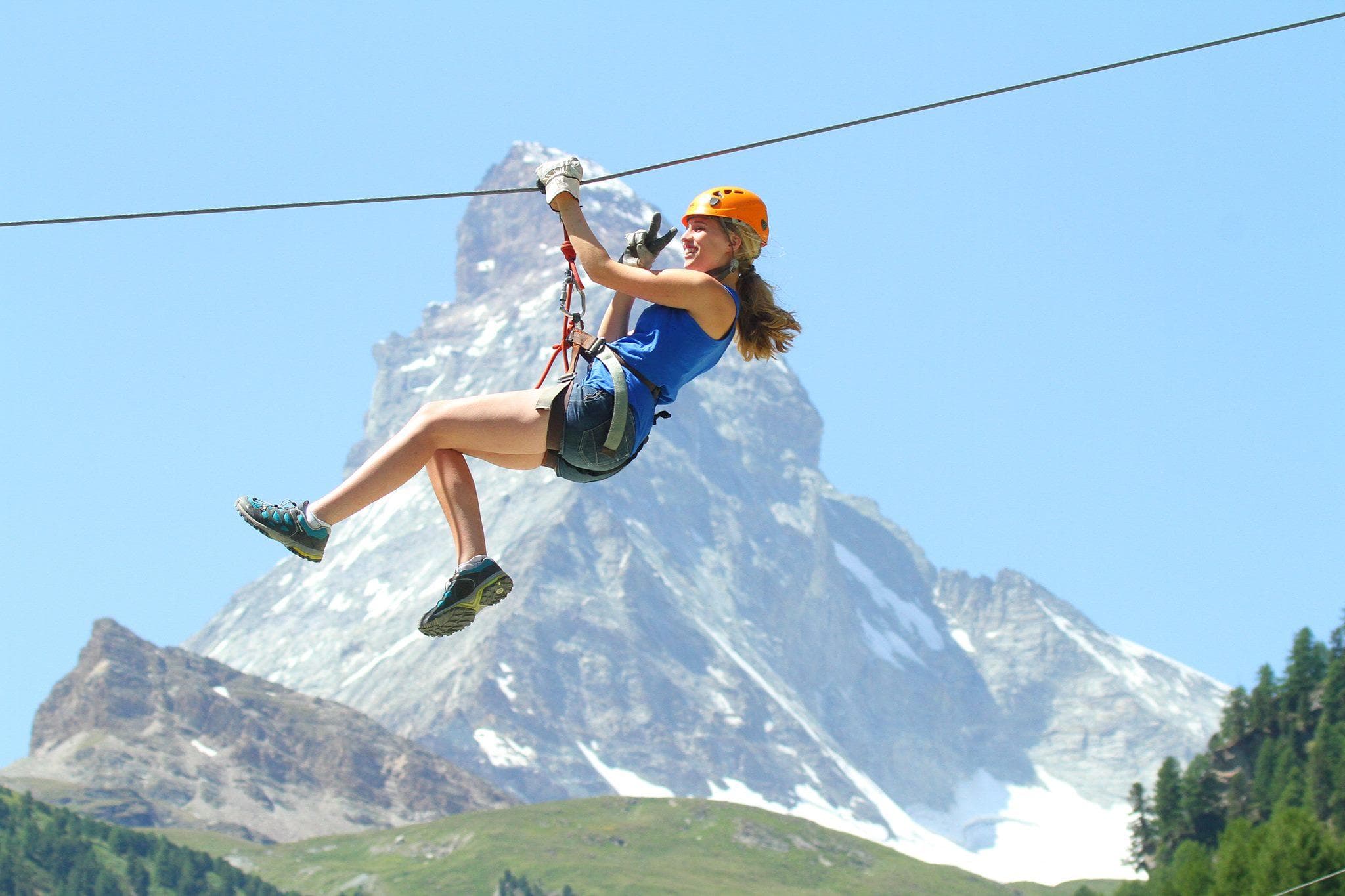 Experience Big Trail in Zermatt: Thrilling Zipline and Forest Adventure for All Ages