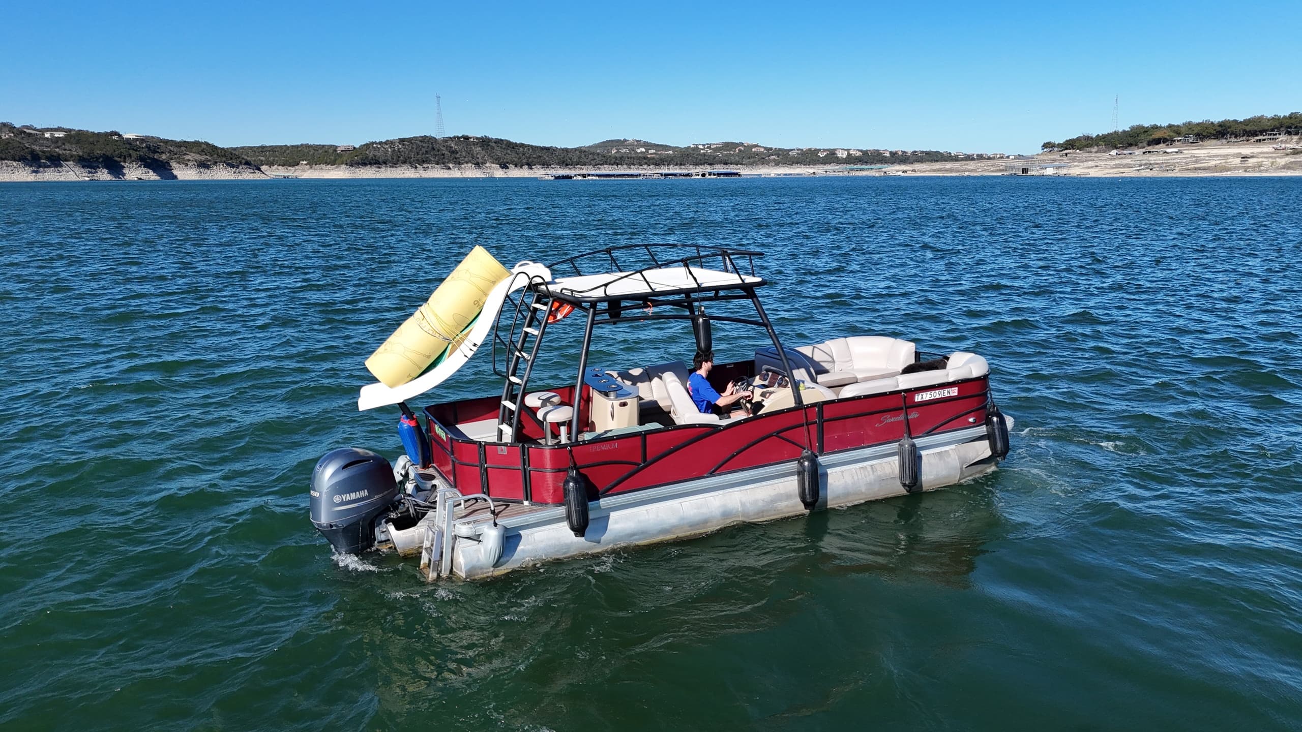 Godfrey Sweetwater Double Decker Boat Rental in Austin, TX