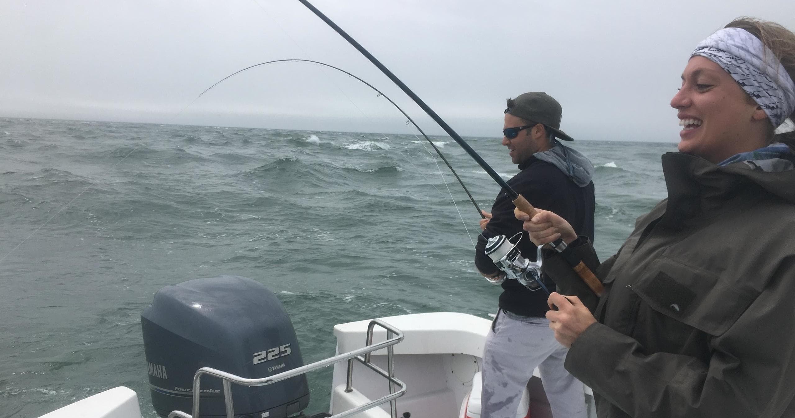 Inshore Fishing Charters with Capt. Tom’s JABB in Nantucket
