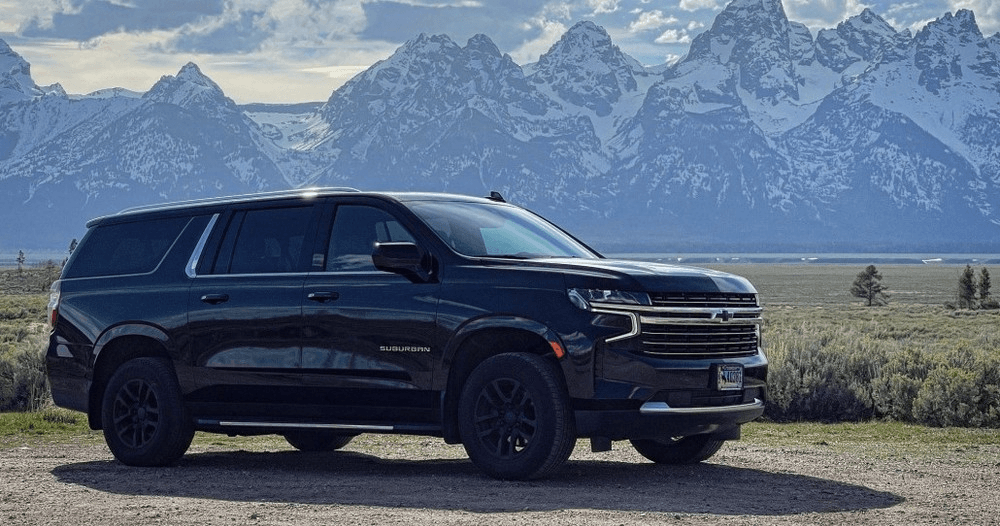 Land-Adventures with Chevy Suburban Rental in Jackson Hole