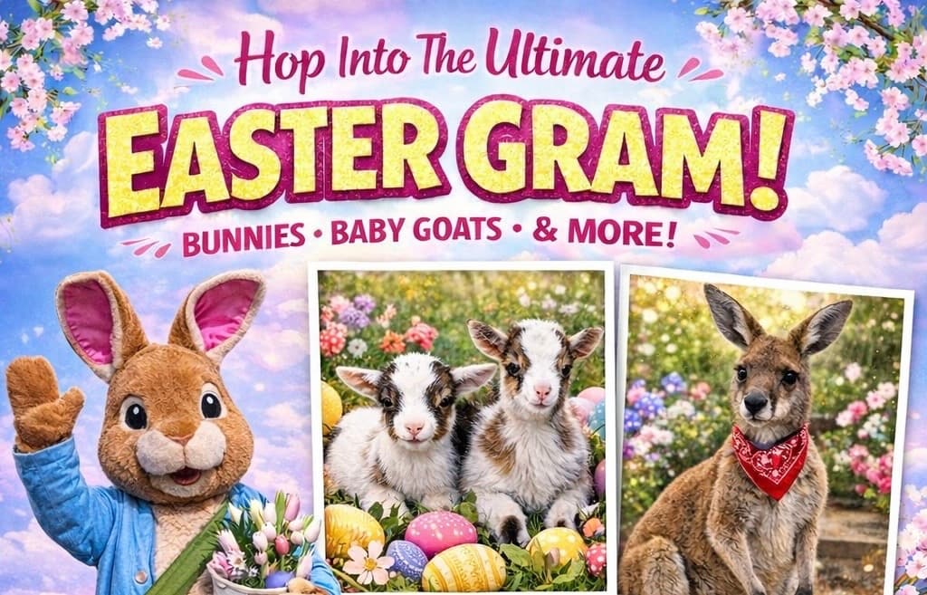 Edmond Easter Grams: Bunny, Baby Goats & Kangaroo Visits for Events