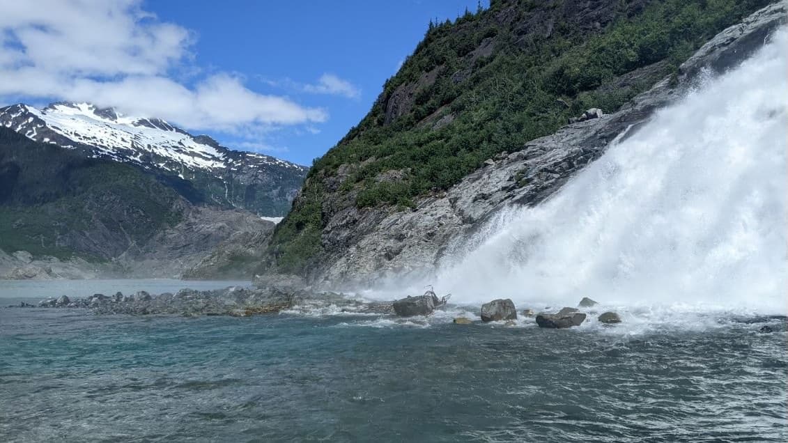 Juneau Whale Watching & Nugget Falls Adventure with Dolphin Jet Boat Tours