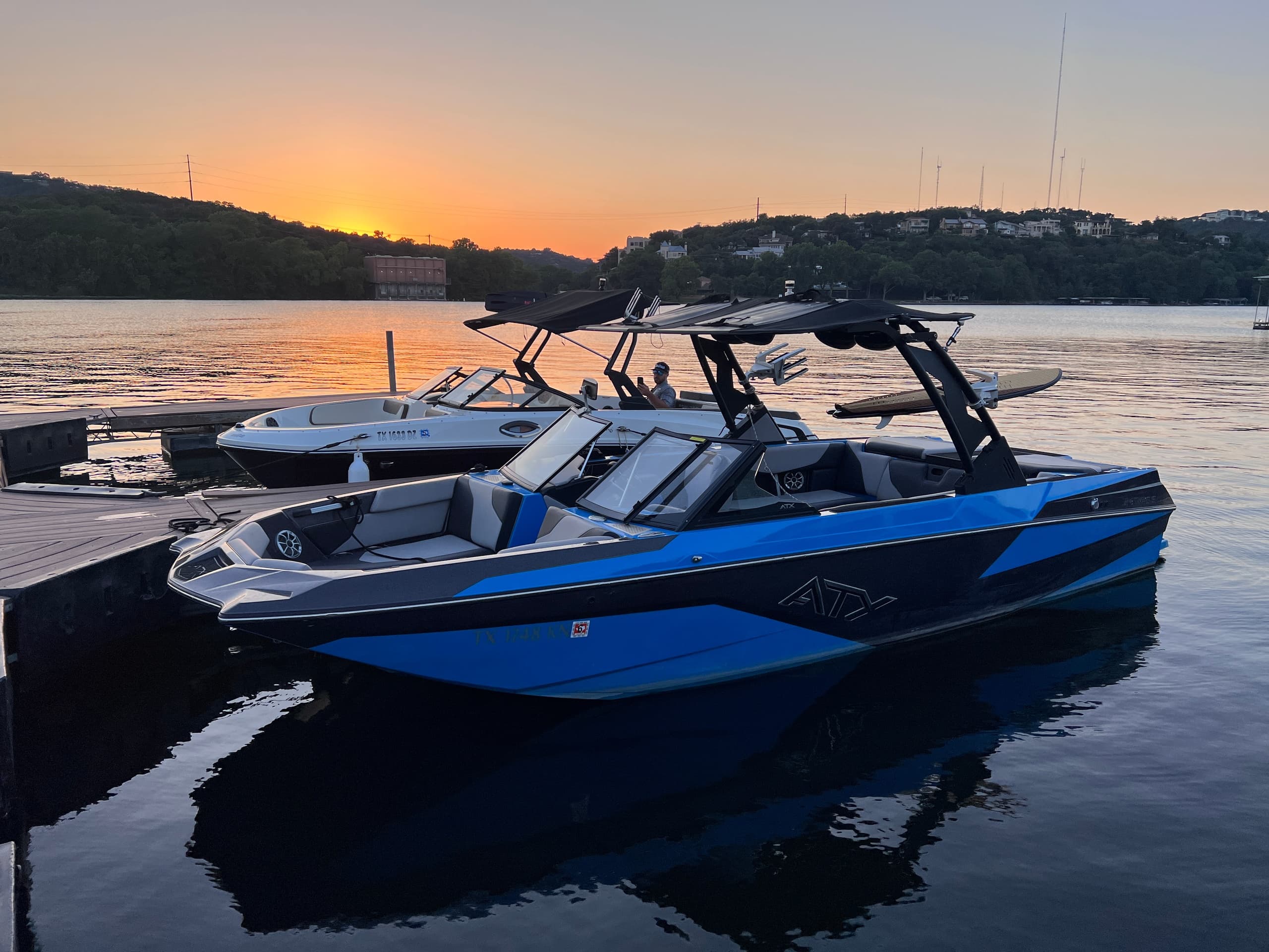 24ft ATX Surf Boat Adventures in Austin, Texas