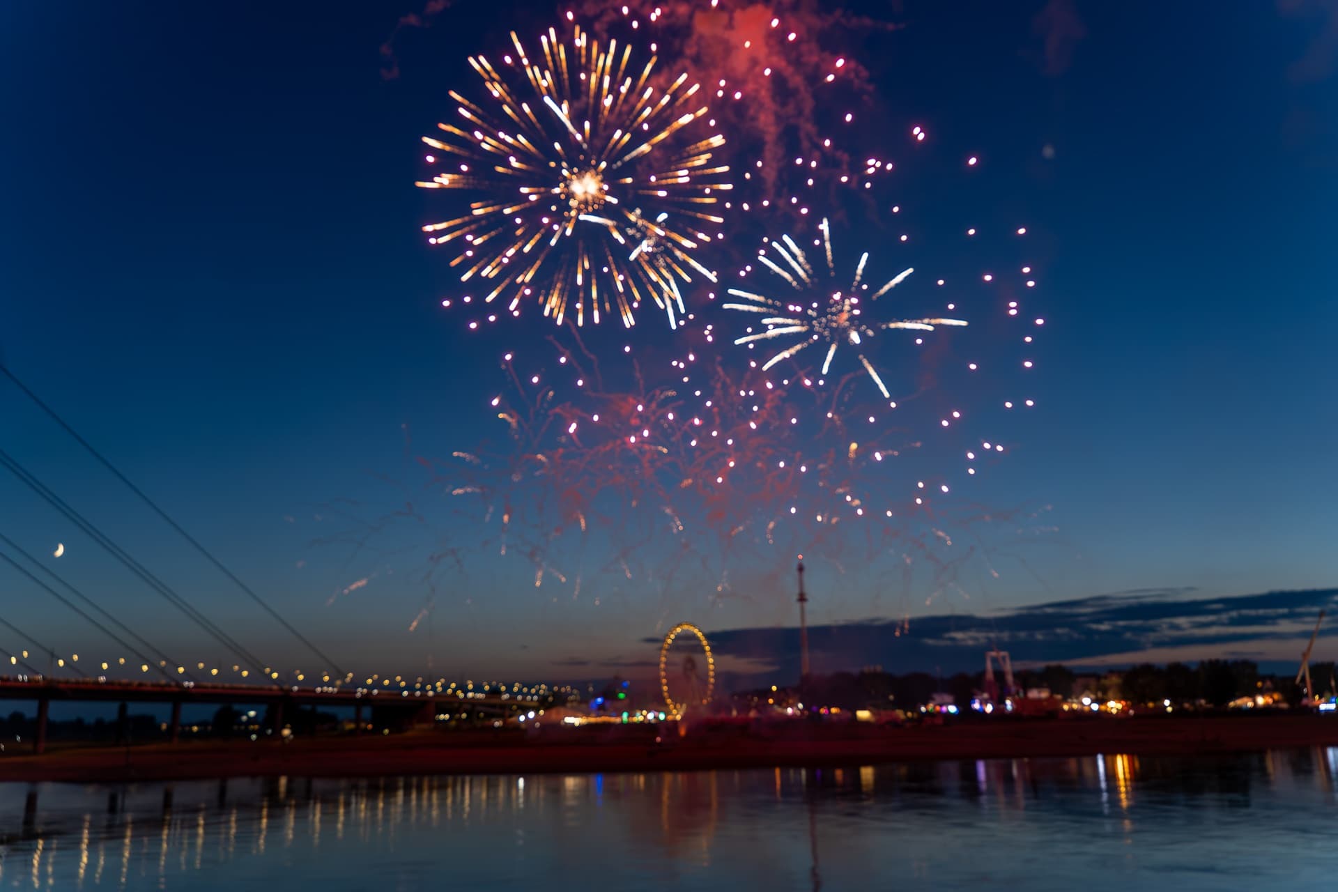 Evening Rhine Valley Cruise with Fireworks and Dinner