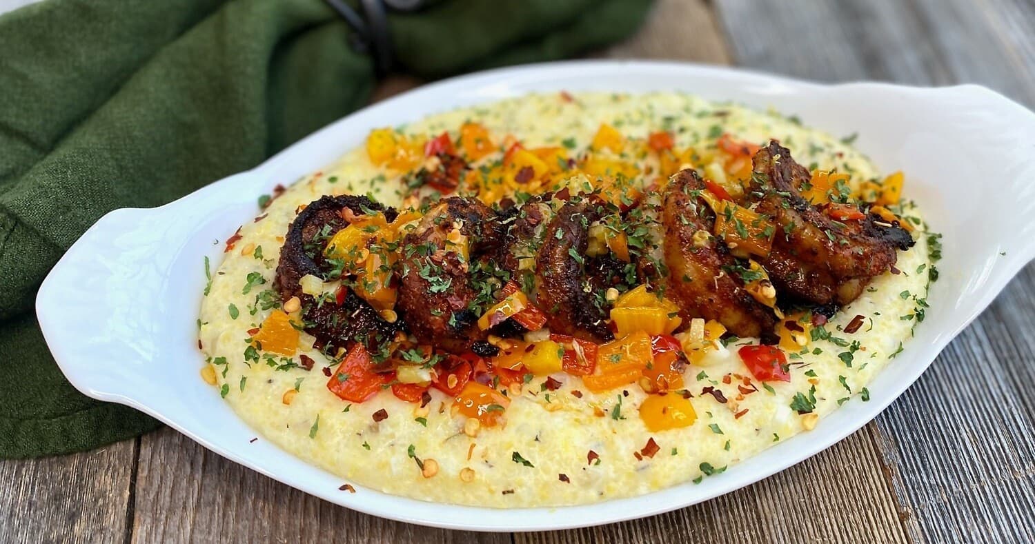 Food & Beverage: Cajun Shrimp & Grits at Life At The Table, Inc.