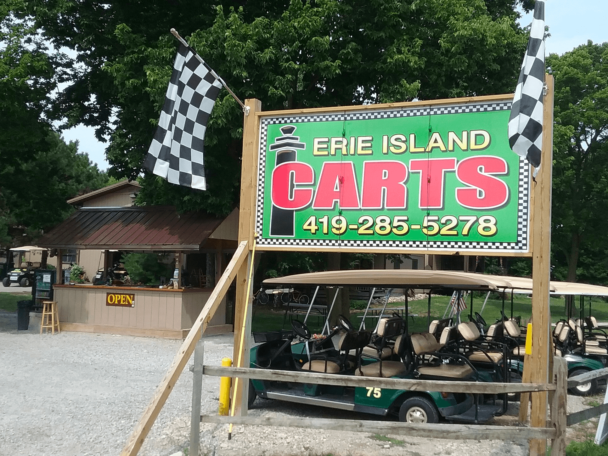 Land Adventures with Erie Island Carts at Put-in-Bay