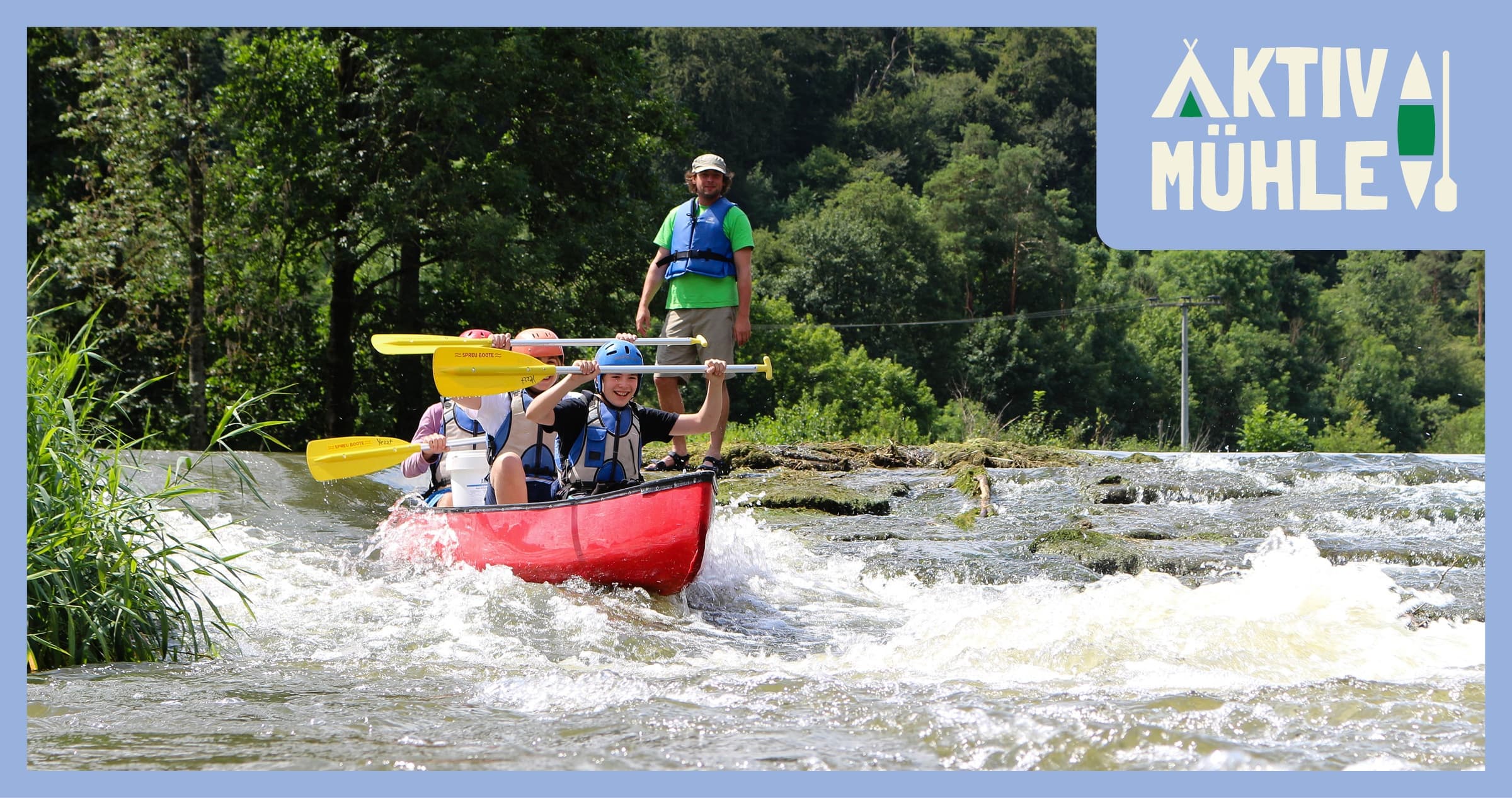 Bibertour Guided Canoe Trip on the Altmühl for School Groups in Solnhofen