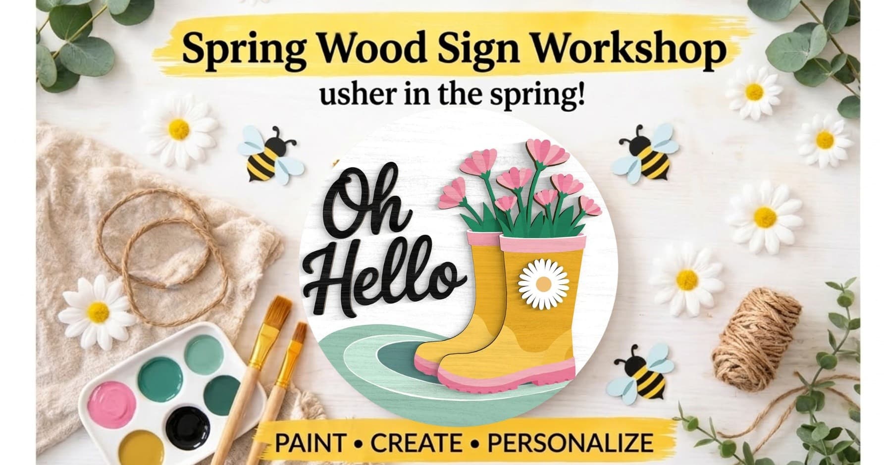 Paint Your Porch: Spring Wood Sign Workshop in Baltimore