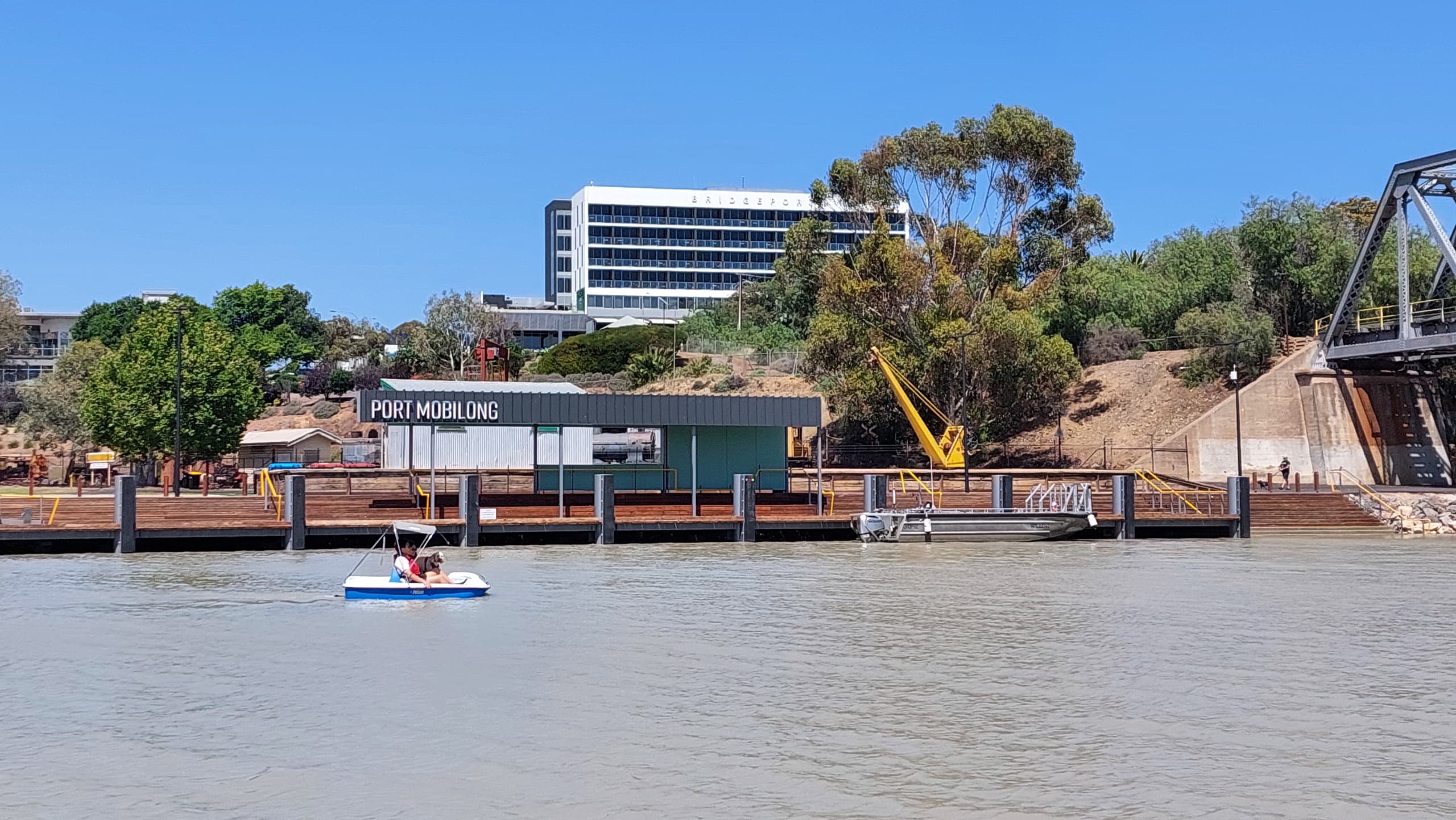 Pedal the Murray River: Peddle Boat Rental at Sturts Reserve, Murray Bridge photo 2