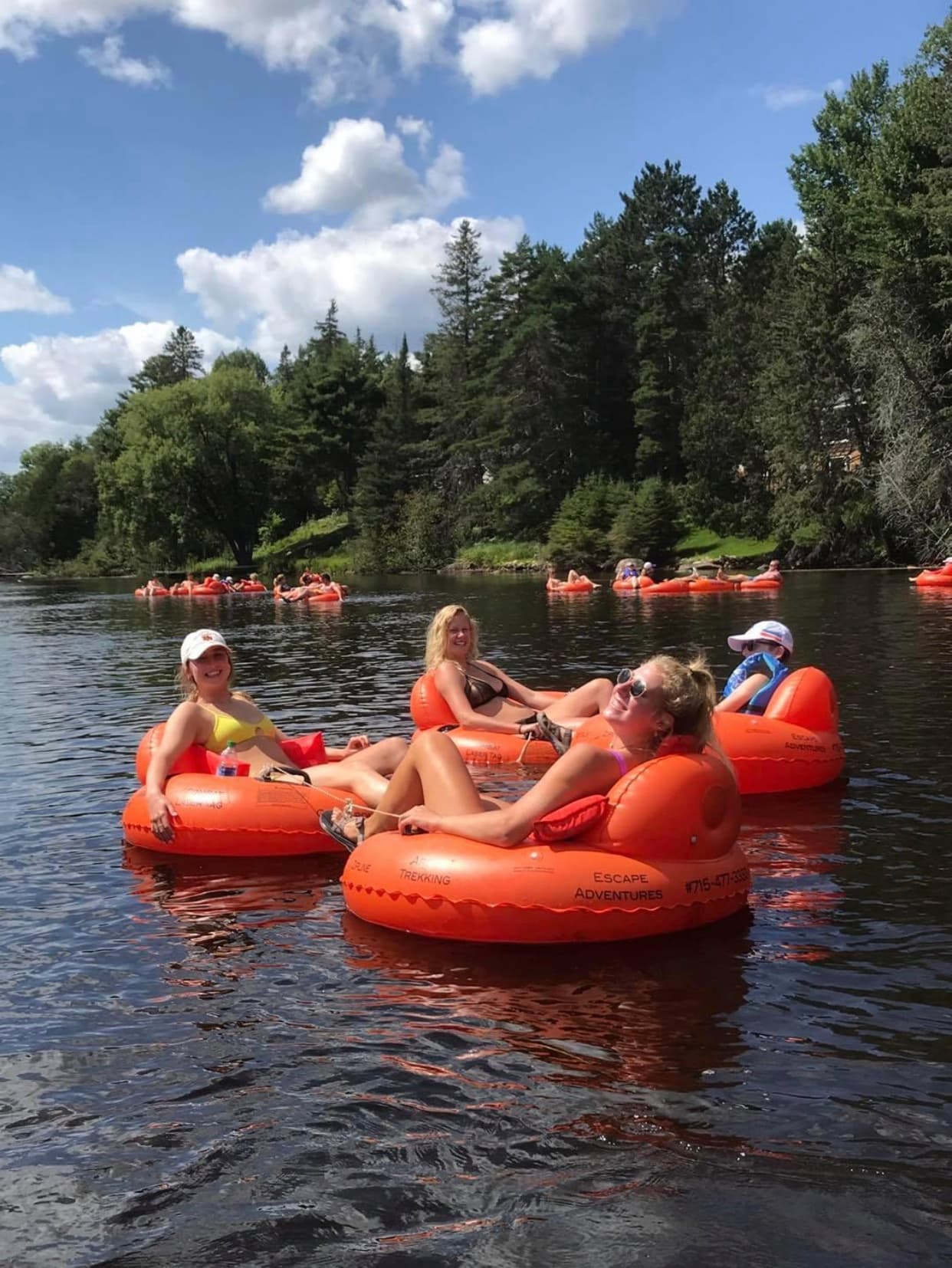 Relaxing Tube Float Adventure in Eagle River, Wisconsin