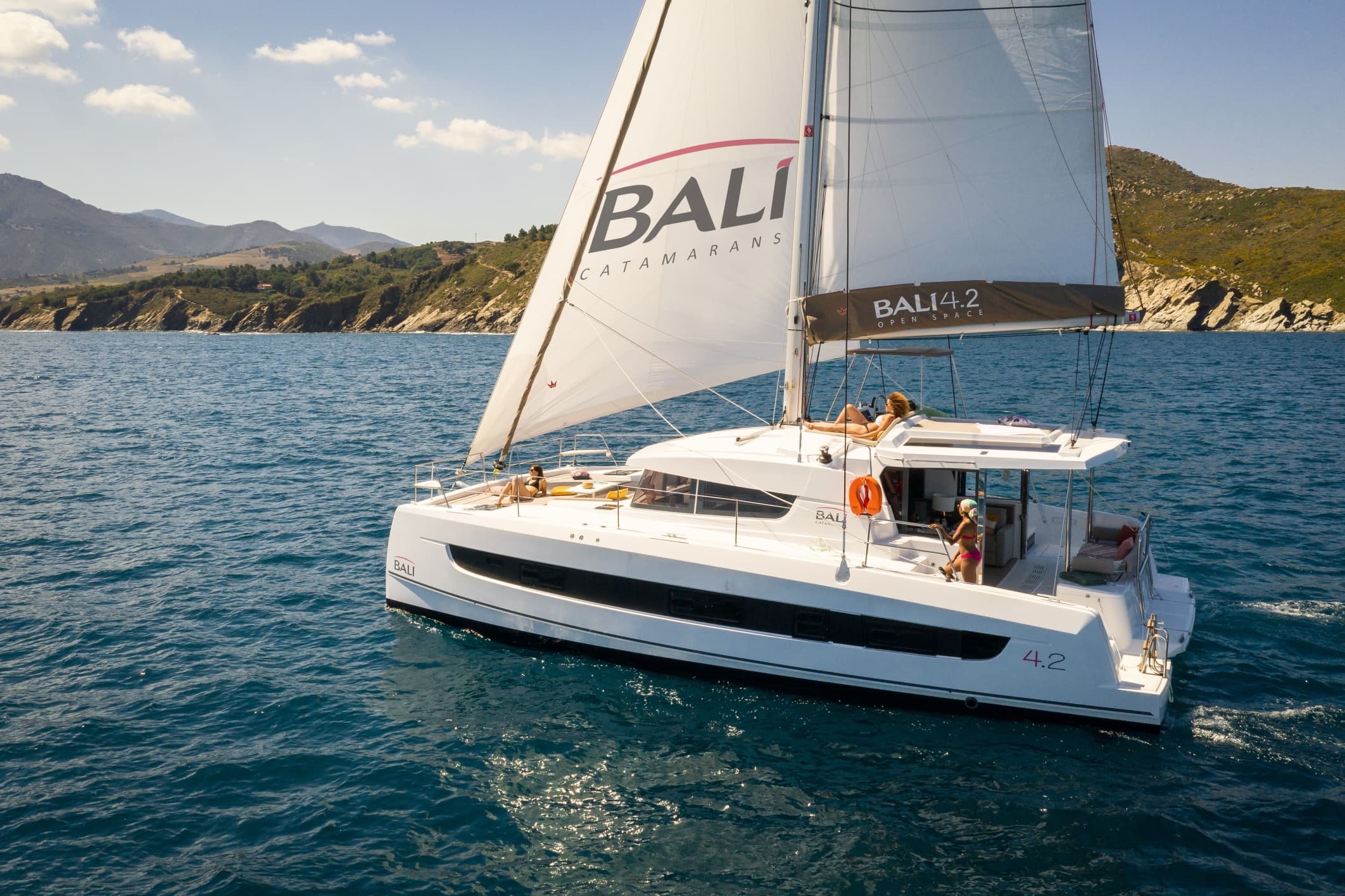 42' Bali Catamaran Half-Day Charter from Marina del Rey: Dolphins, Sunsets and Coastal Views