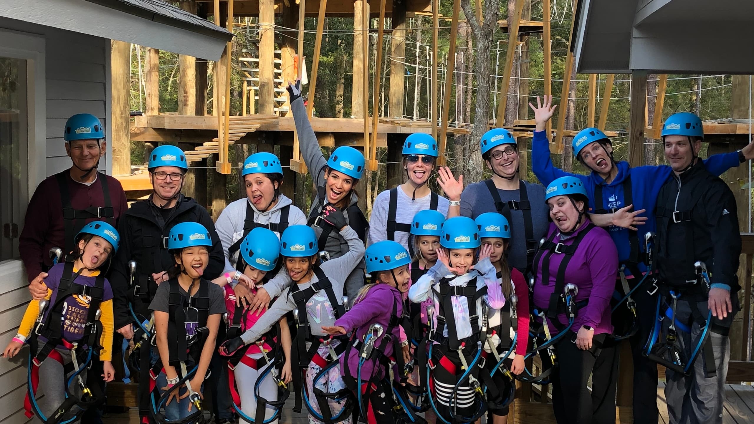 Family Aerial Challenge at Texas TreeVentures in The Woodlands