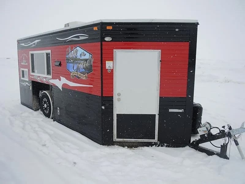 Modern Ice-Fishing Basecamp on Little Detroit Lake: 17' Ice Castle Lake of the Woods Edition