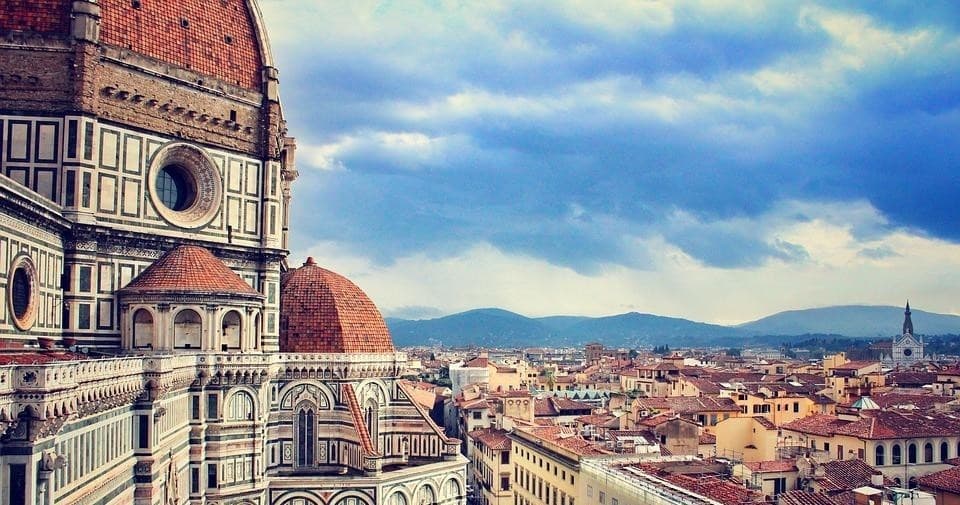 Florence Duomo skyline panorama over historic city center