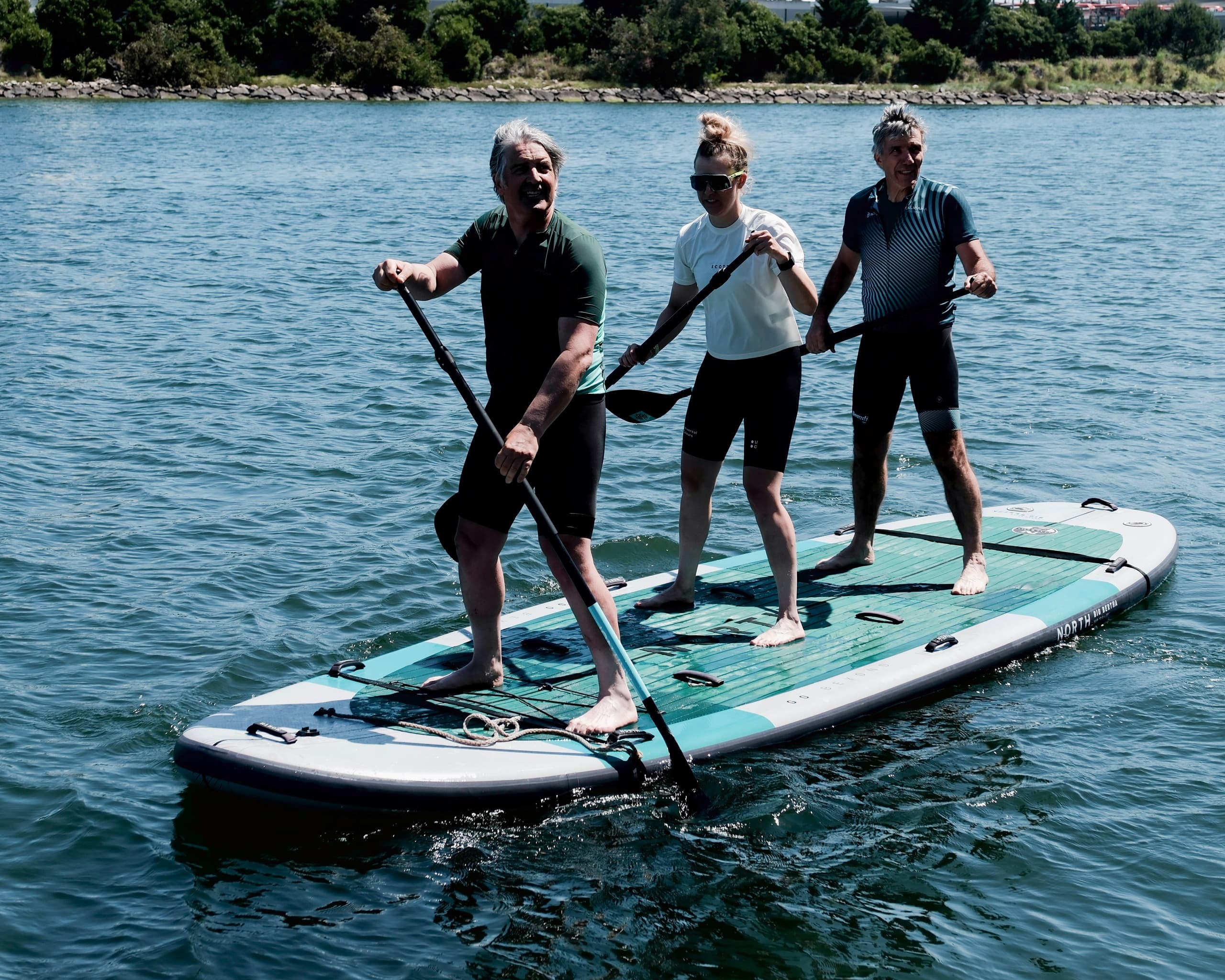 MegaSUP at FeelViana Wake Park: Group Inflatable SUP Rentals at Praia do Cabedelo
