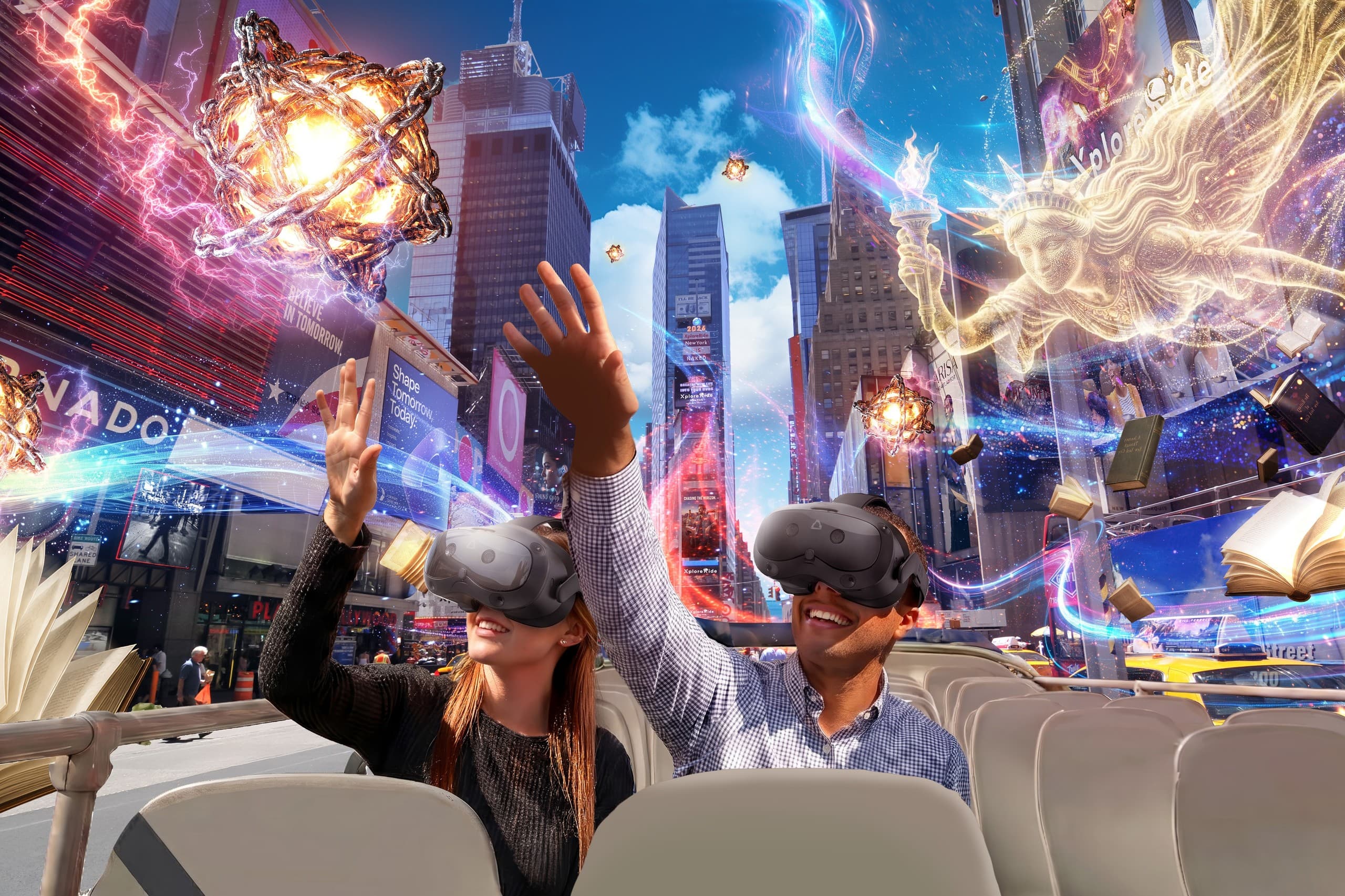 XploreRide NYC: Immersive AR/VR Double-Decker Bus Adventure Through Manhattan photo 2