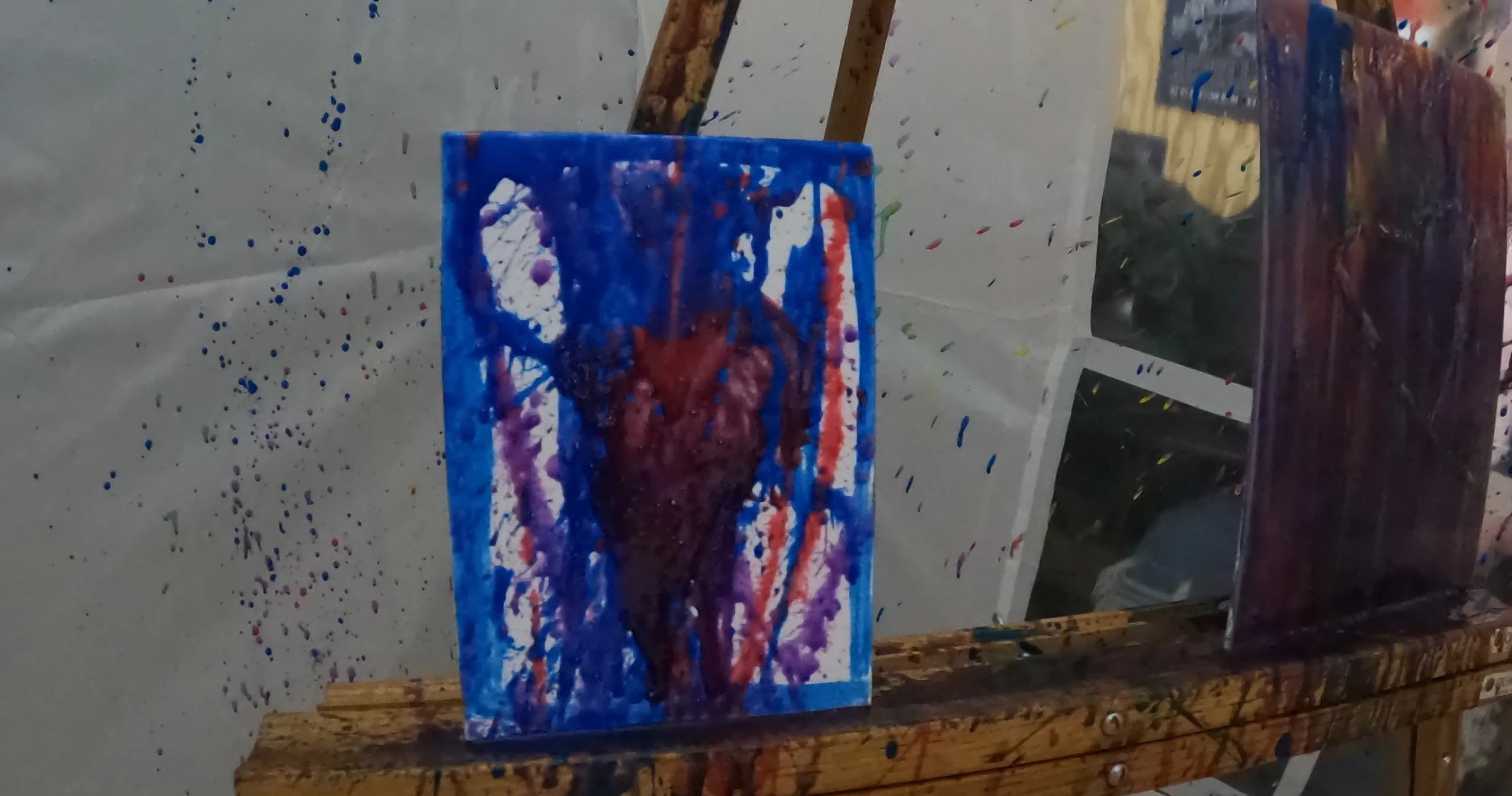 Paint Splatter Fun in Kent, Ohio - Creative Outdoor Art