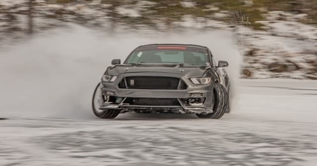 Experience High-Octane Ice Drifting in Georgetown Colorado with the V8 Mustang Rental