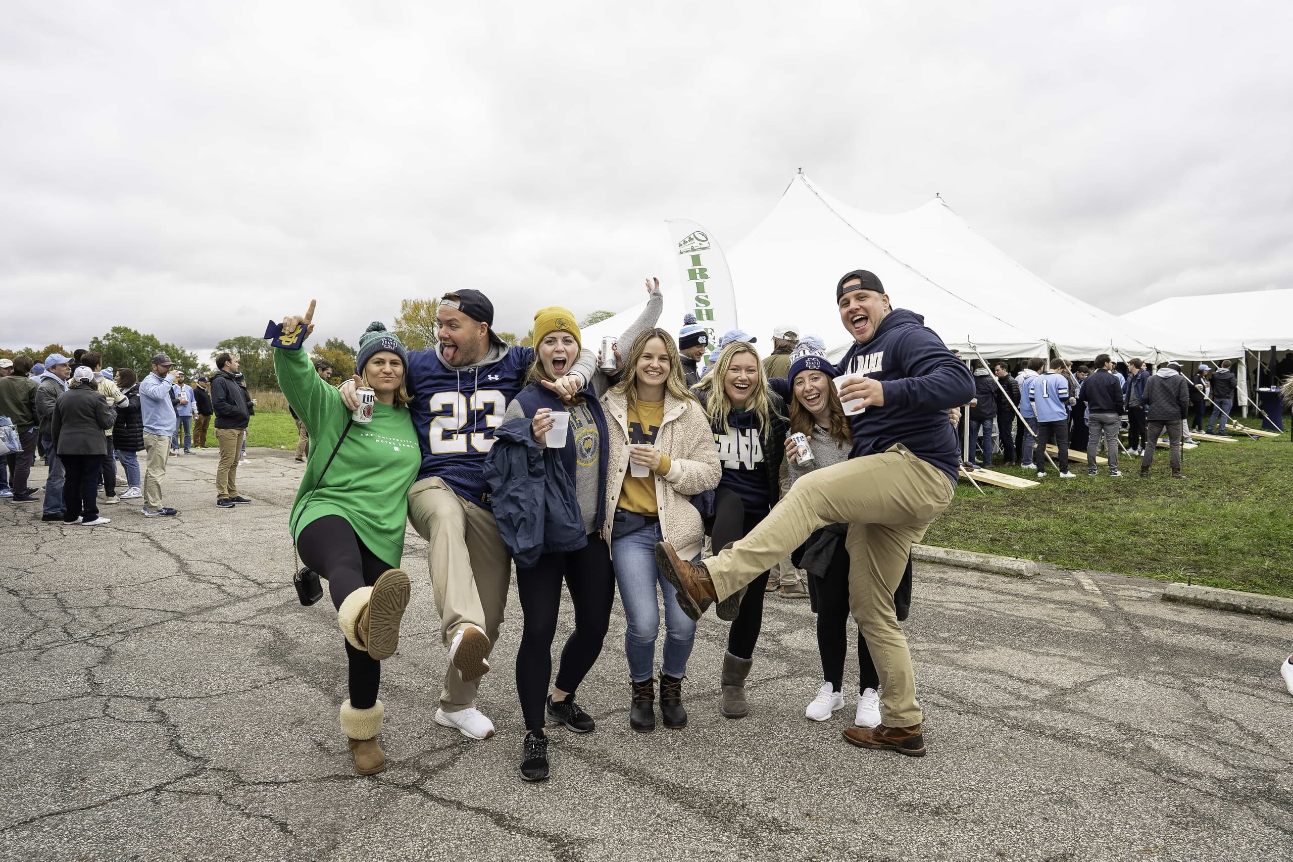 Outdoor Tailgate Experience at Gameday Party Zone in South Bend