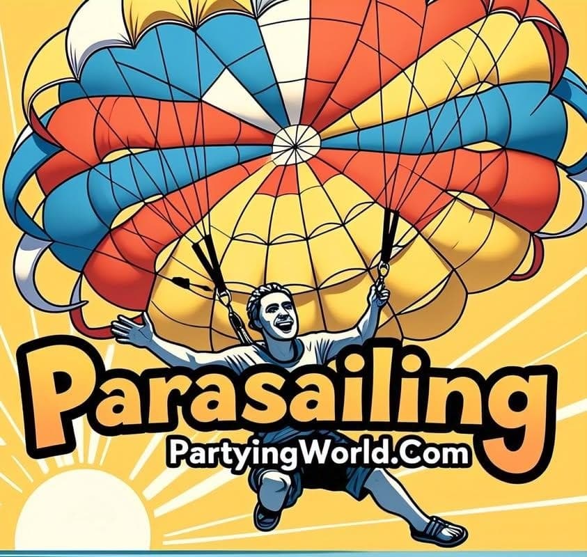 Parasailing with Partying World in Miami Beach