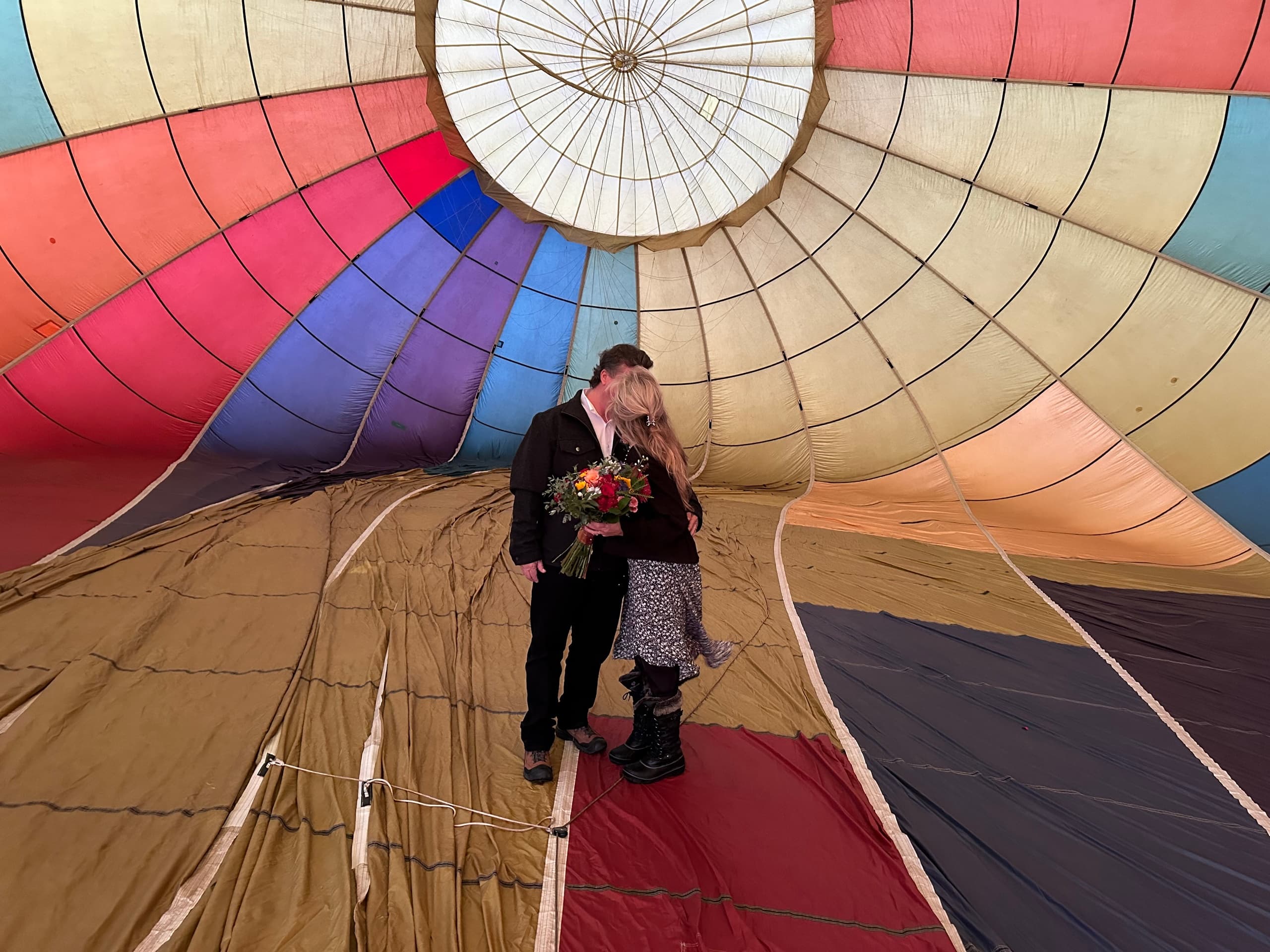 Private Hot-Air Balloon Flights for Engagements and Weddings Over Eagle, Idaho
