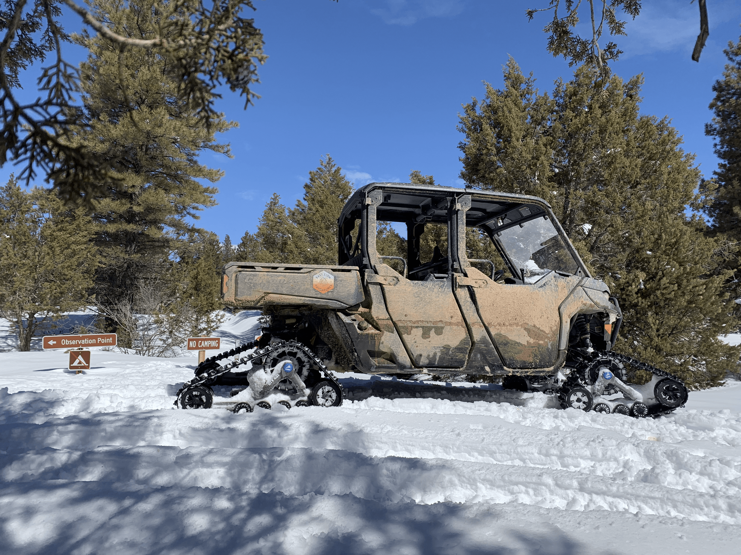 Scenic Snow Track UTV Tour in Orderville, Utah