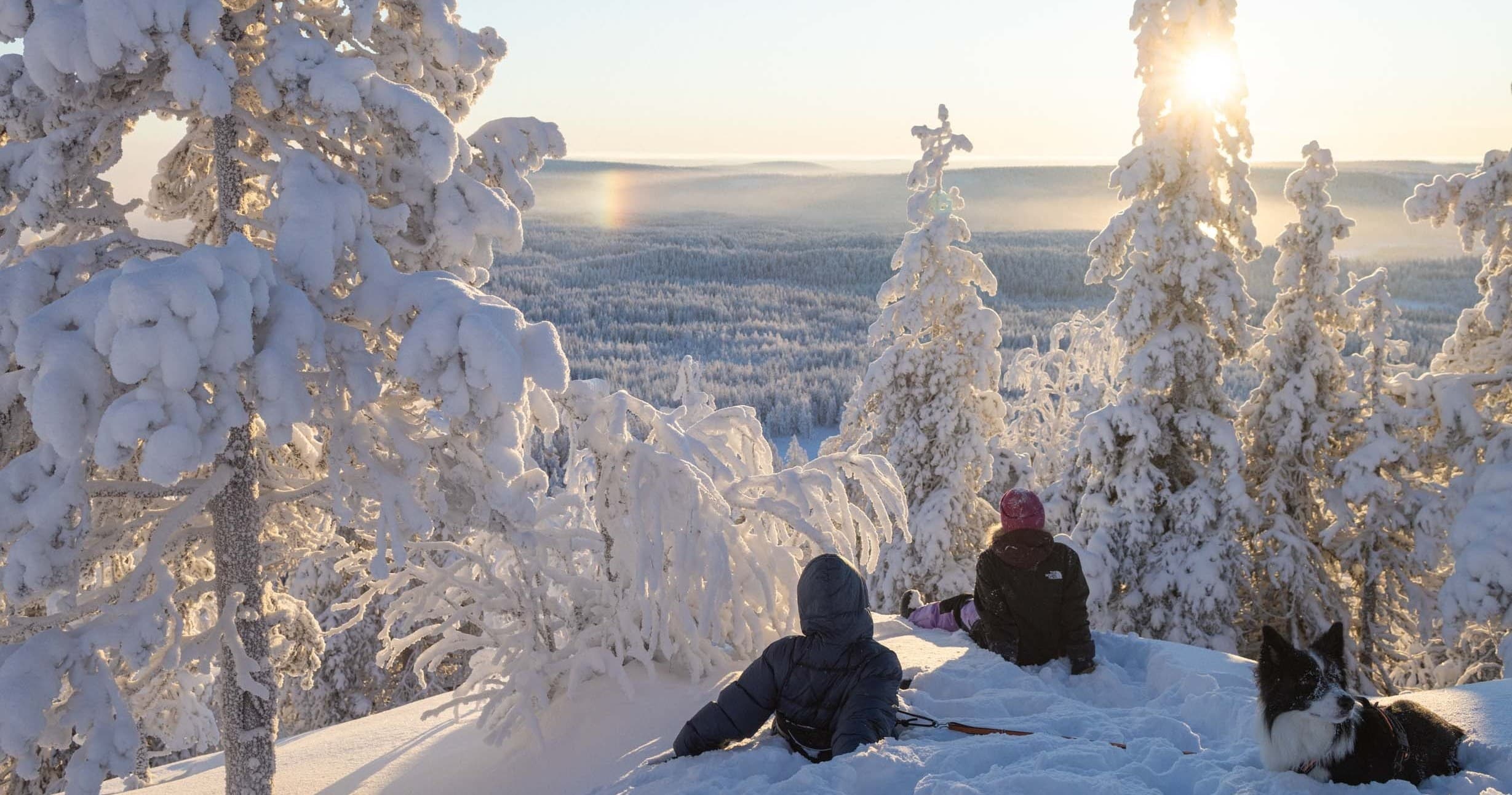 Snowshoe to Pikku-Syöte Summit: Hut Fire, Panoramic Views & Winter Trails