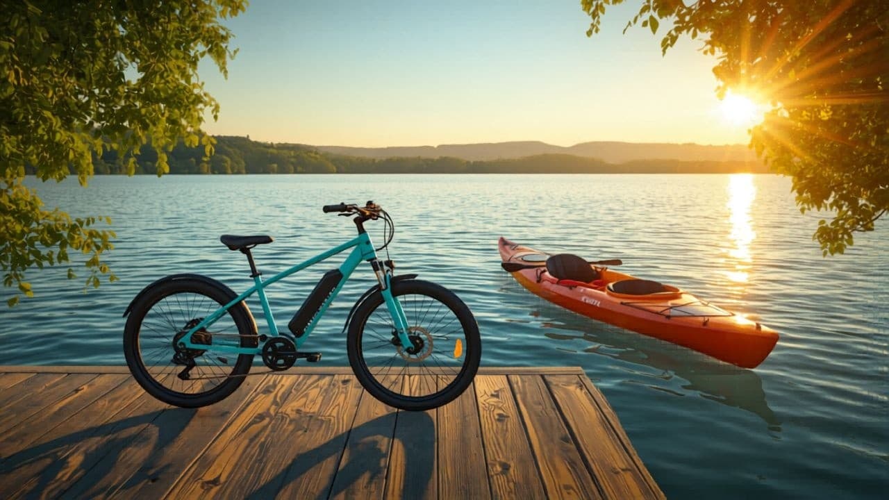 Pedal and Paddle: E-Bike to Kayak on Fredericton's Wolastoq River photo 1