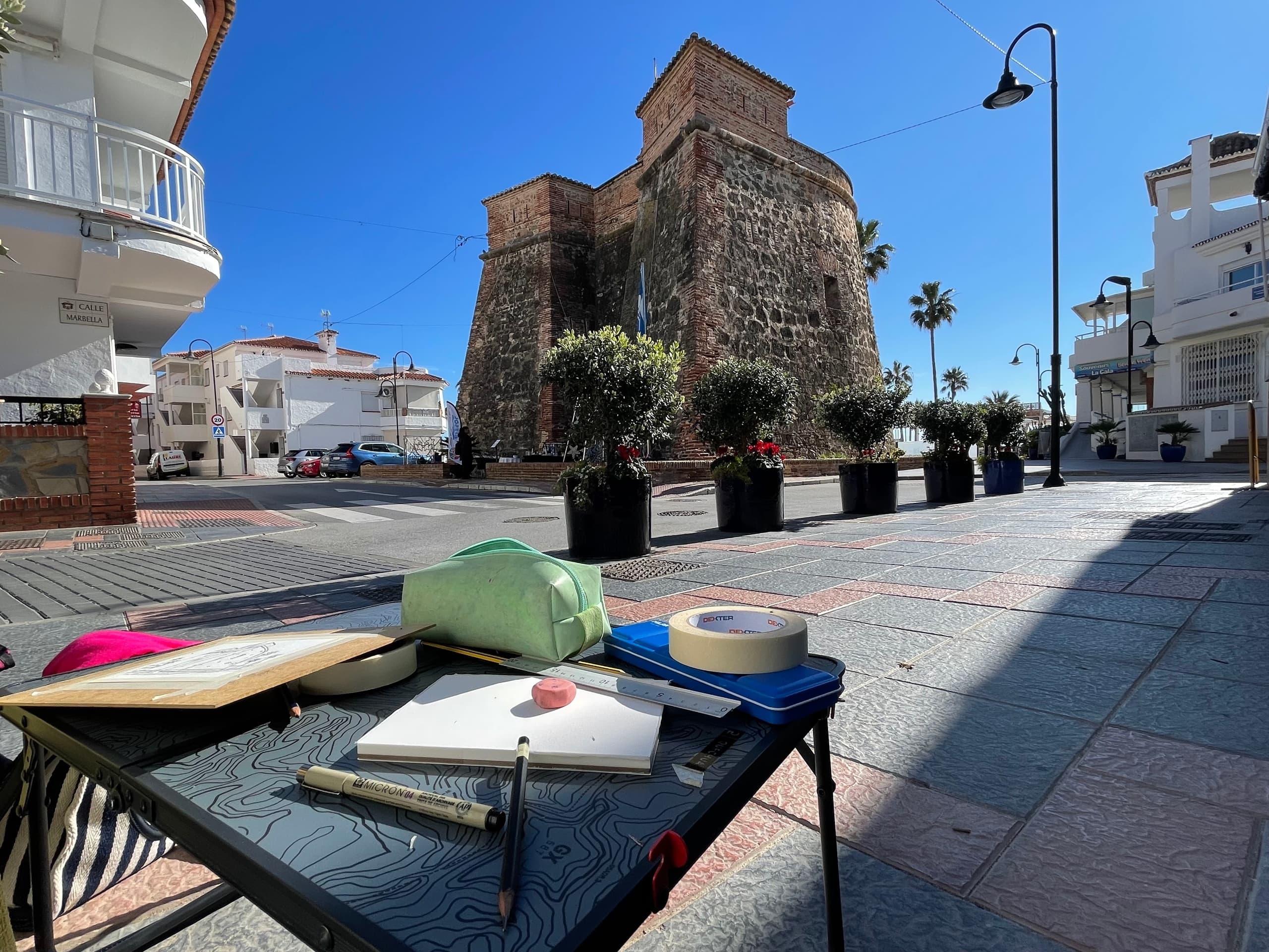 Watercolor Sketch Tour in La Cala de Mijas — Costa del Sol Art Walk