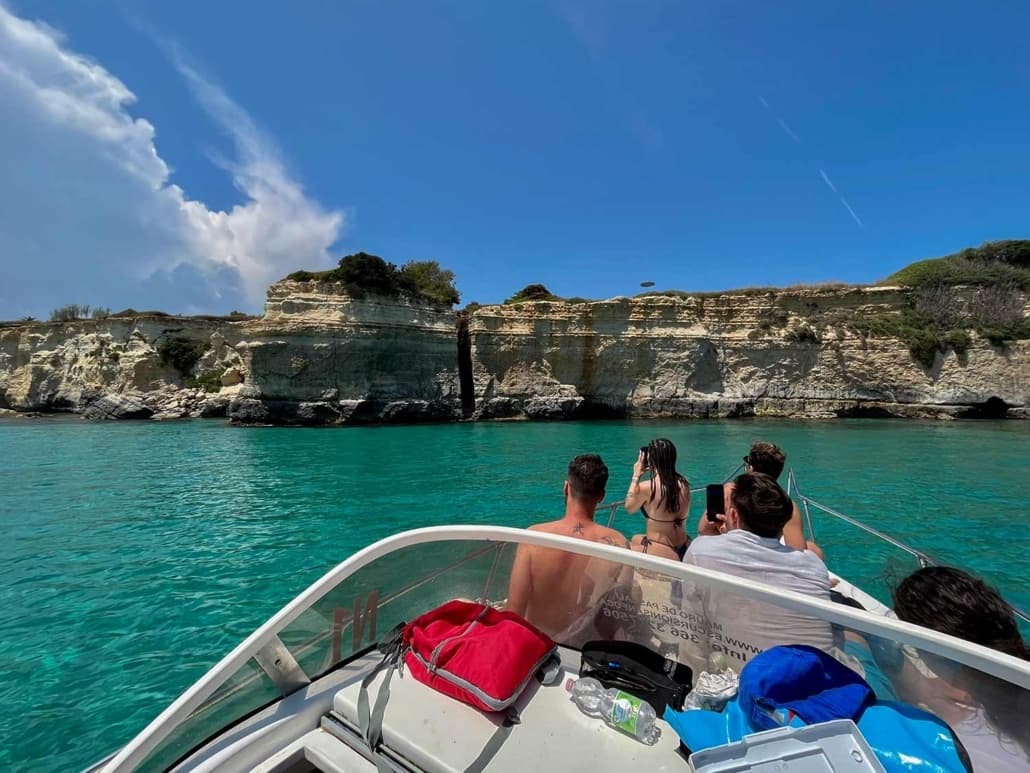 Salento Boat Tour: San Foca to Roca Li Posti, Torre dell'Orso & Sant'Andrea