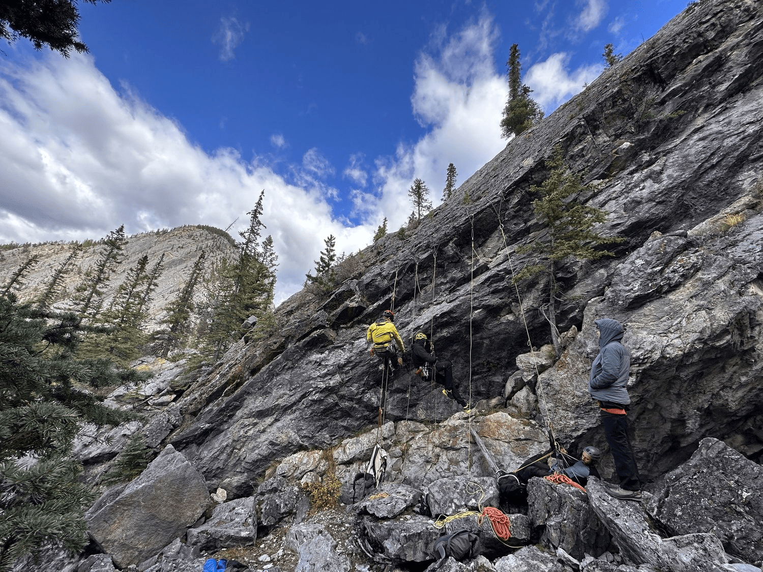 Rock Rescue Course with VIBE in Jordan River BC