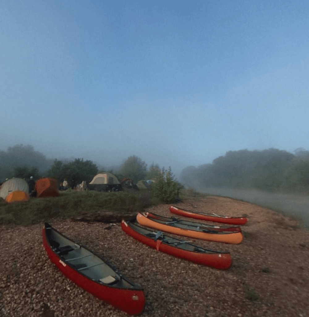 14-Mile Wilbarger River Camping Adventure with Kayak Fishing Near Bastrop, TX