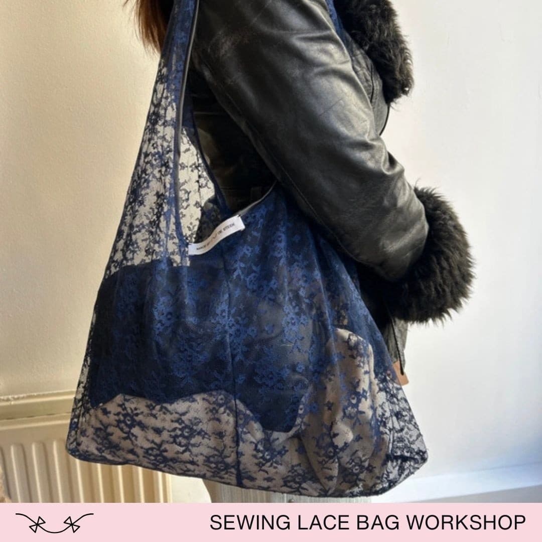Crafting in Amsterdam: Make an Upcycled Lace Bag at Sewing Cafe photo 2